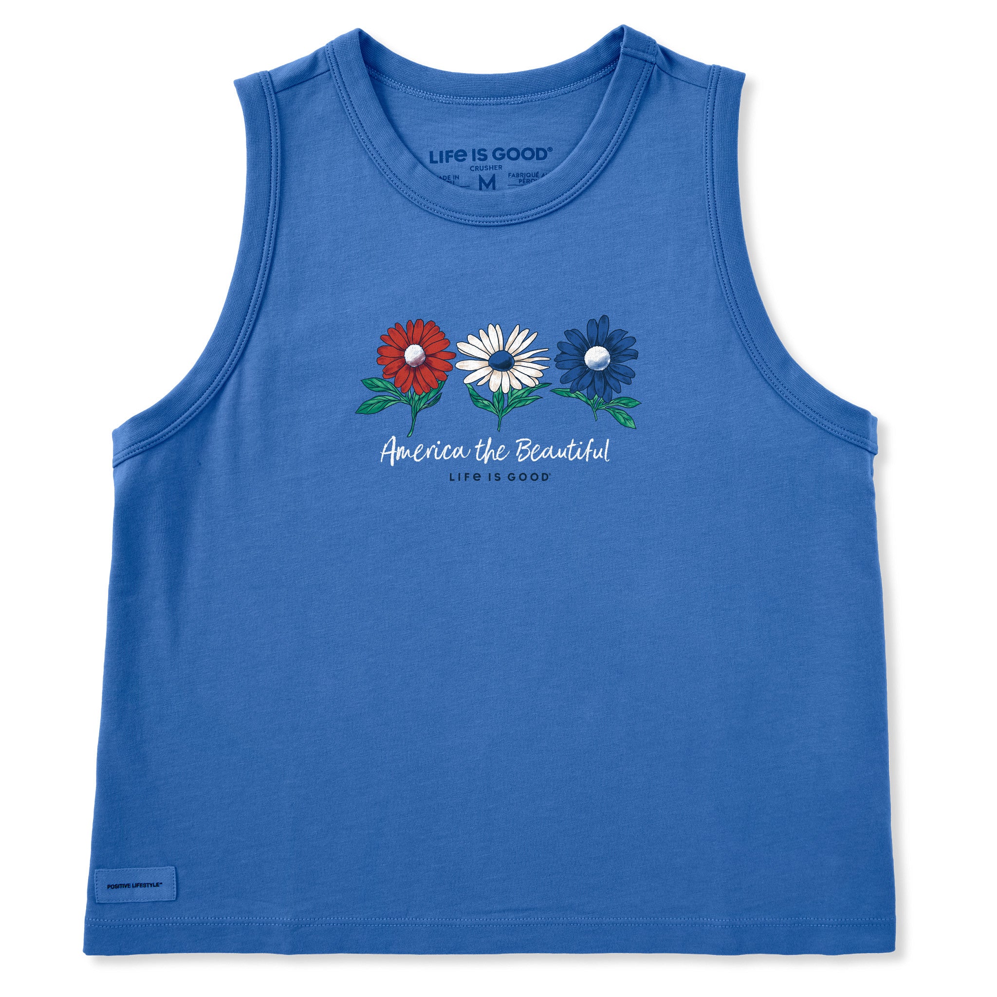 Women's America the Beautiful Daisies Crusher Boxy Tank