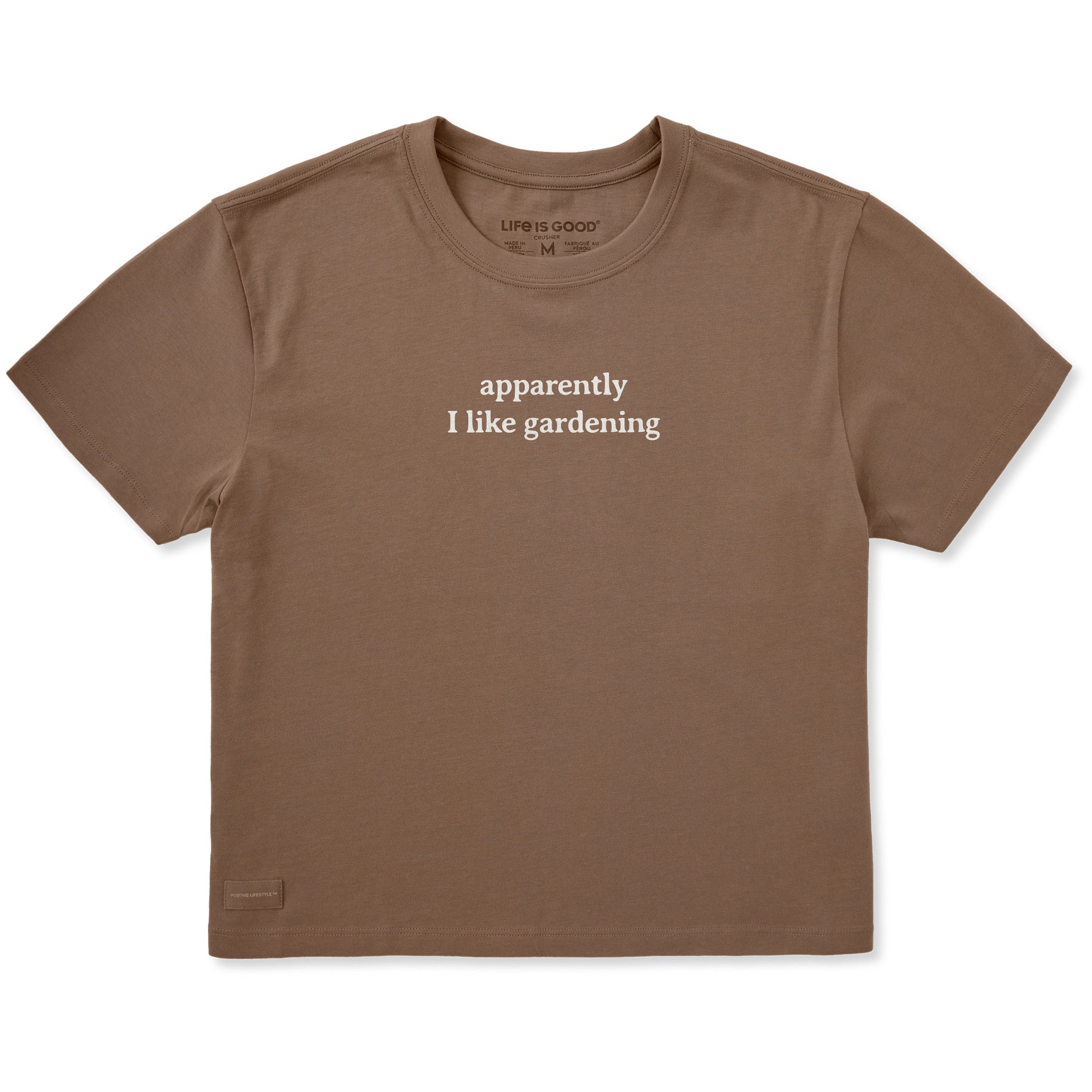 Women's Apparently I Like Gardening Short Sleeve Crusher Boxy Tee