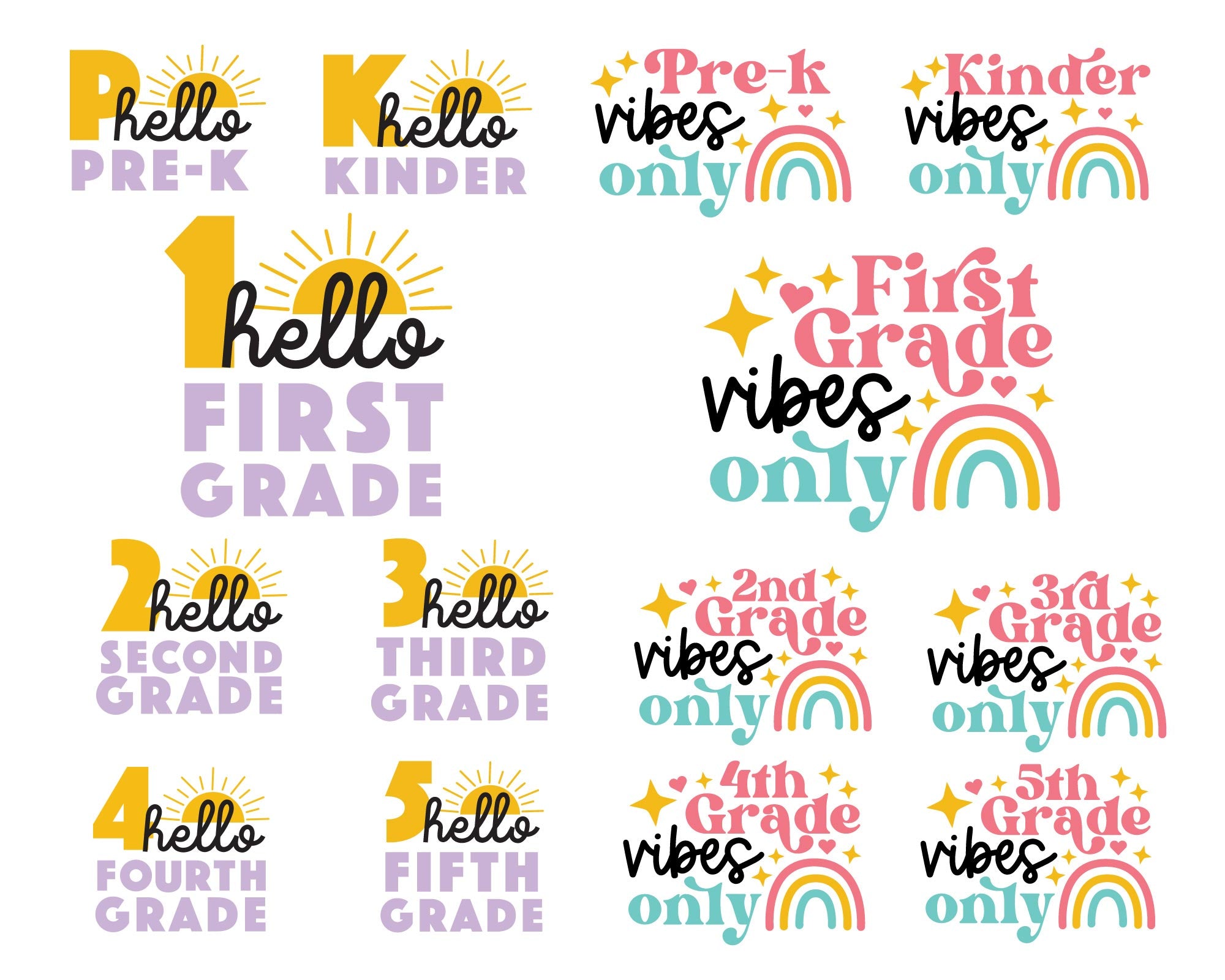 Back To School SVG Bundle | 42 Pack 2