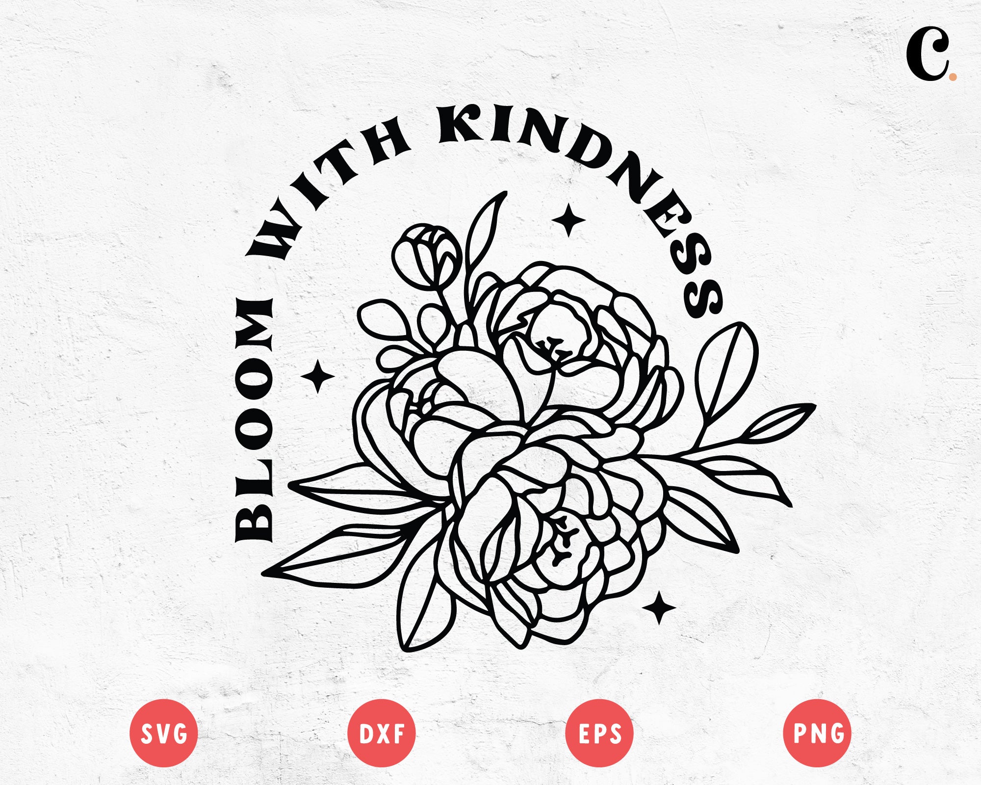 Boho Flower SVG |  Bloom With Kindness