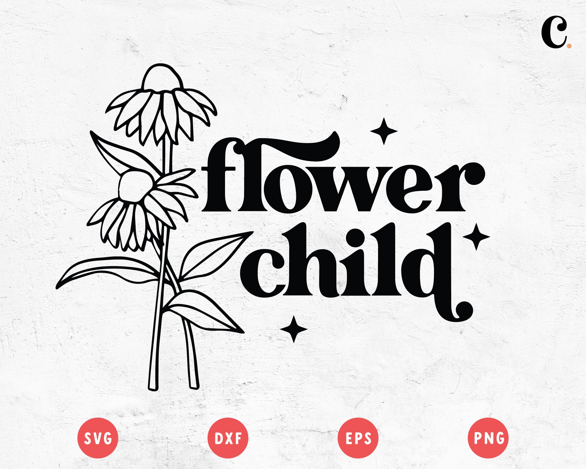 Boho Flower SVG | Flower Child