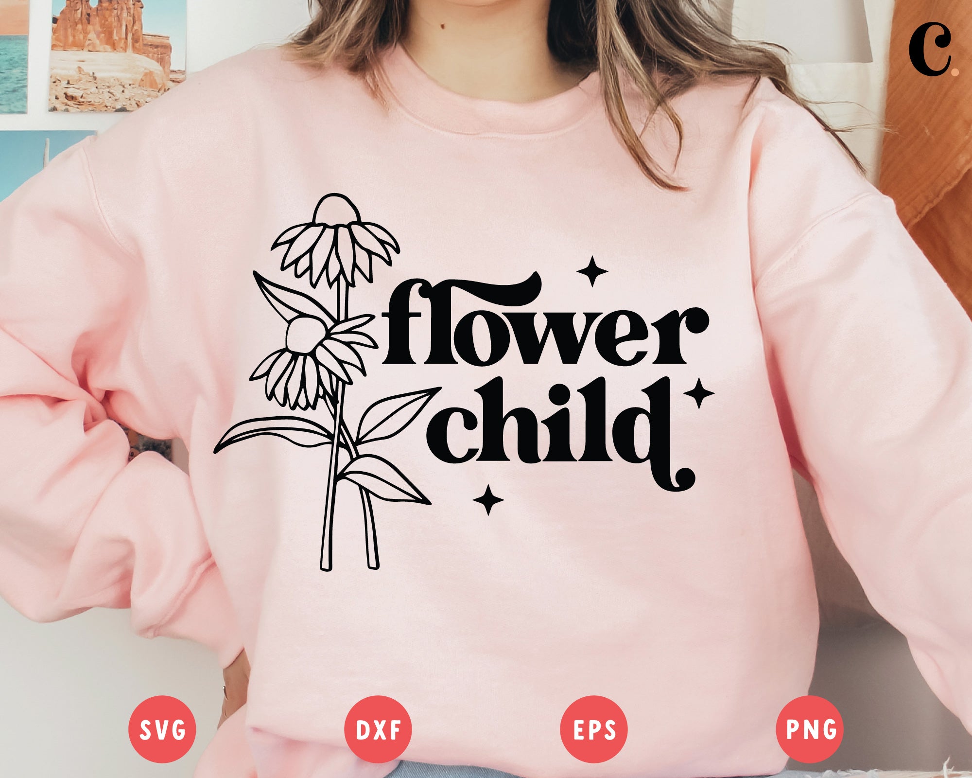Boho Flower SVG | Flower Child 2