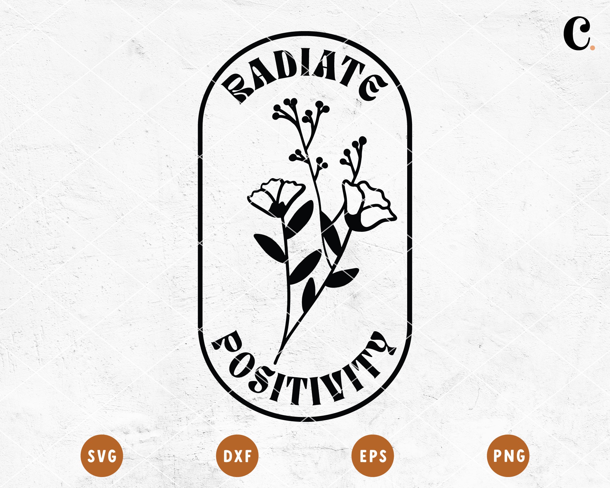 Boho Flower SVG | Radiate Positivity