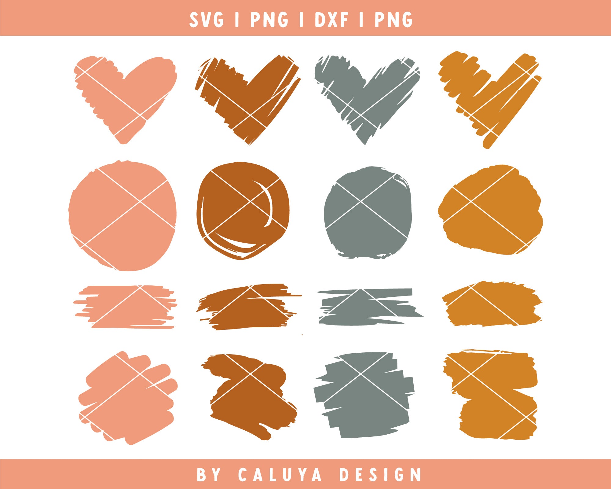 Brush Stroke SVG Mini Bundle for Keychain 2