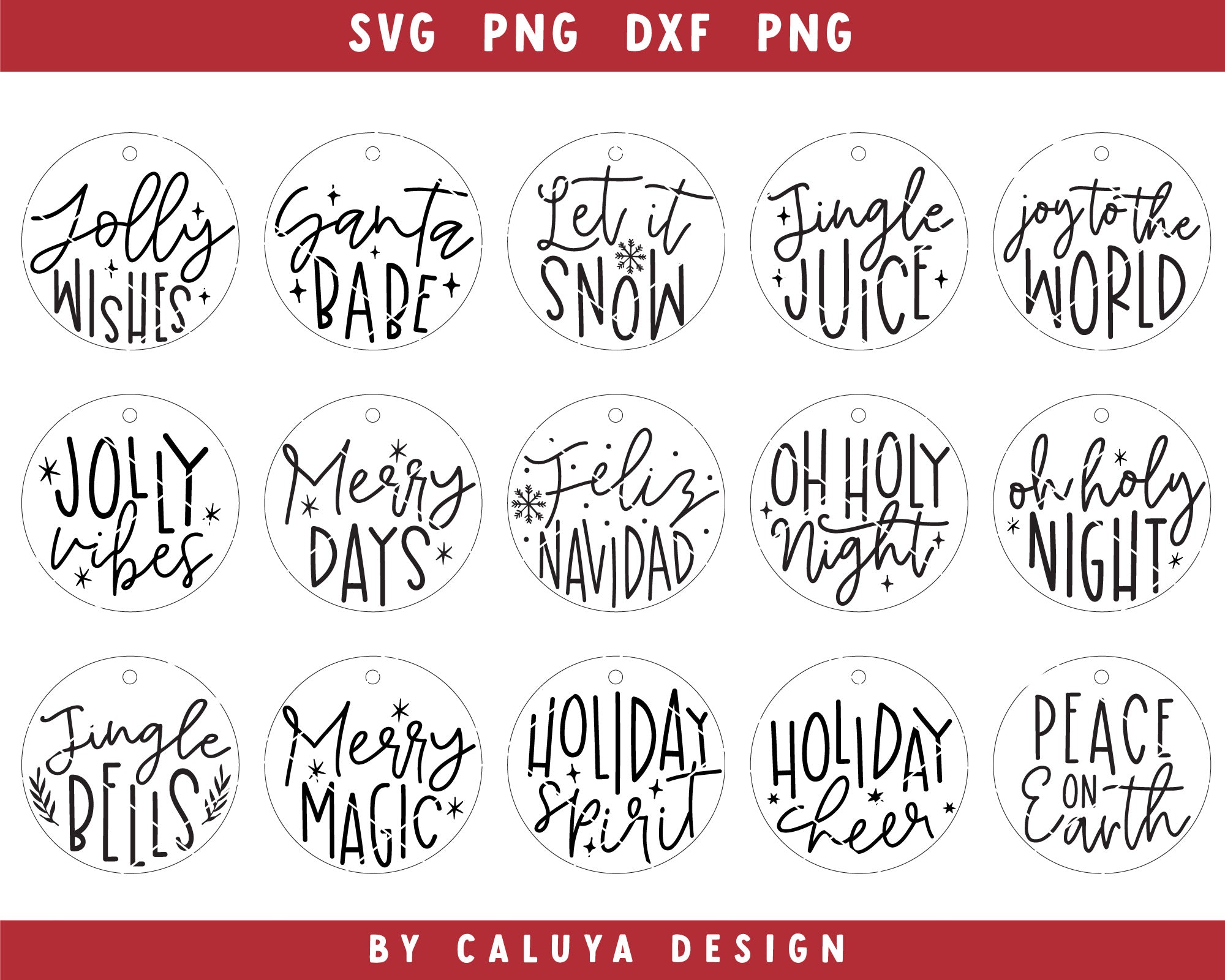 Christmas Ornament Making SVG Bundle 3