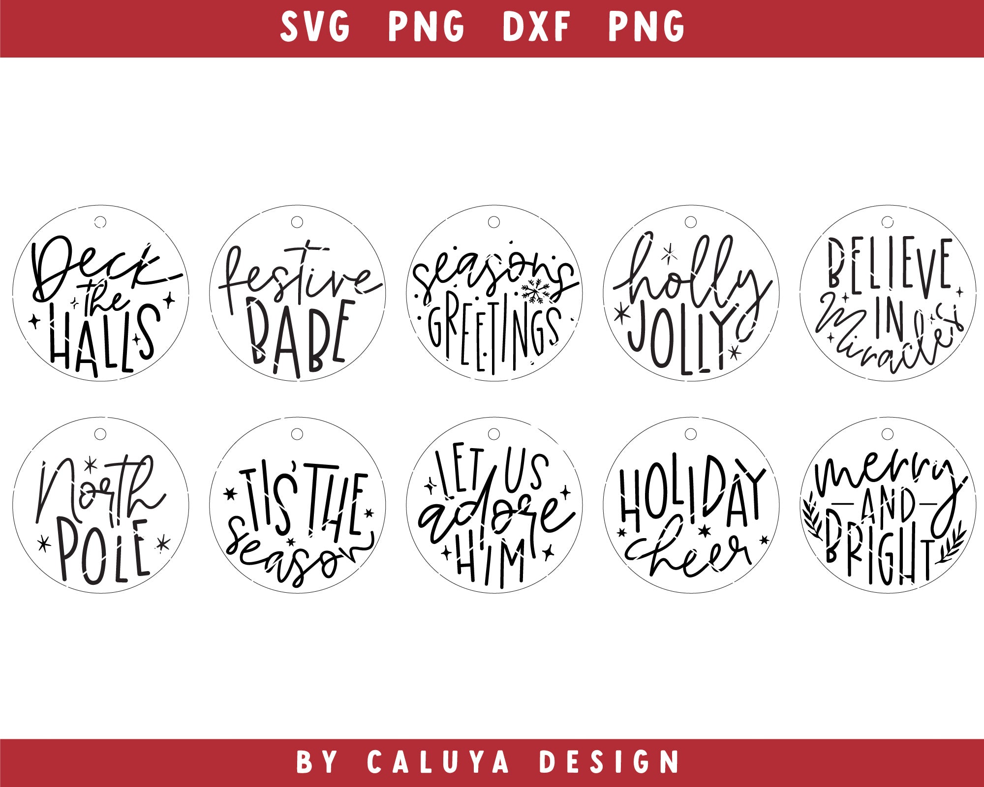 Christmas Ornament Making SVG Bundle 4