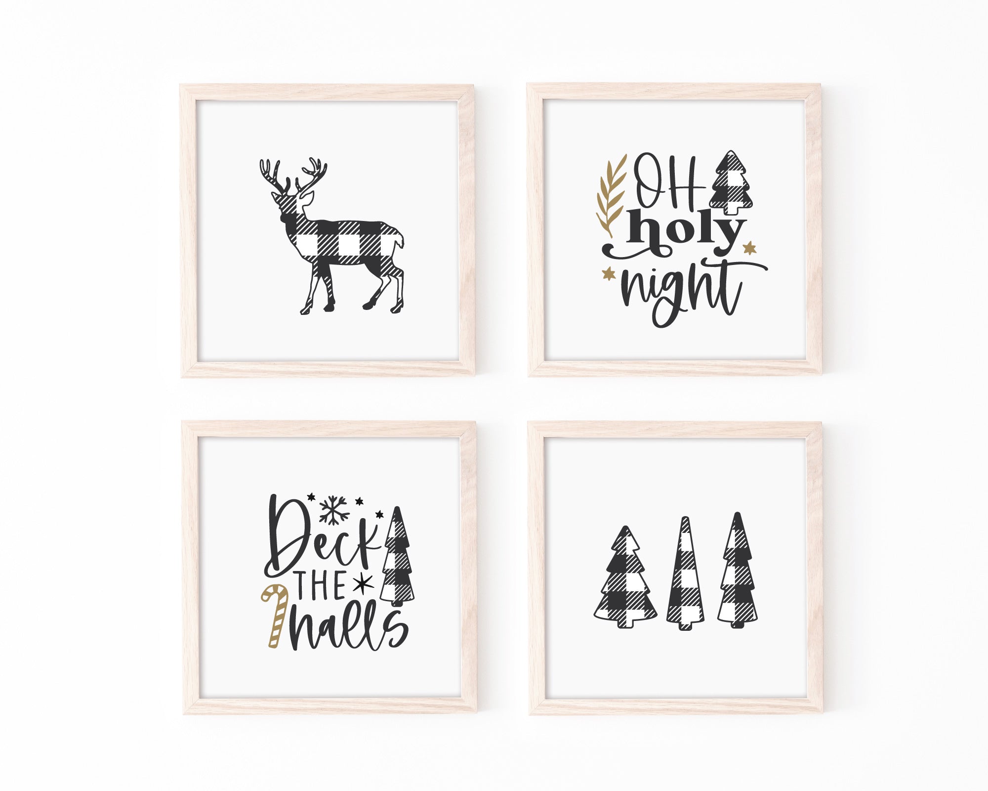 Christmas Plaid Themed SVG Bundle 5