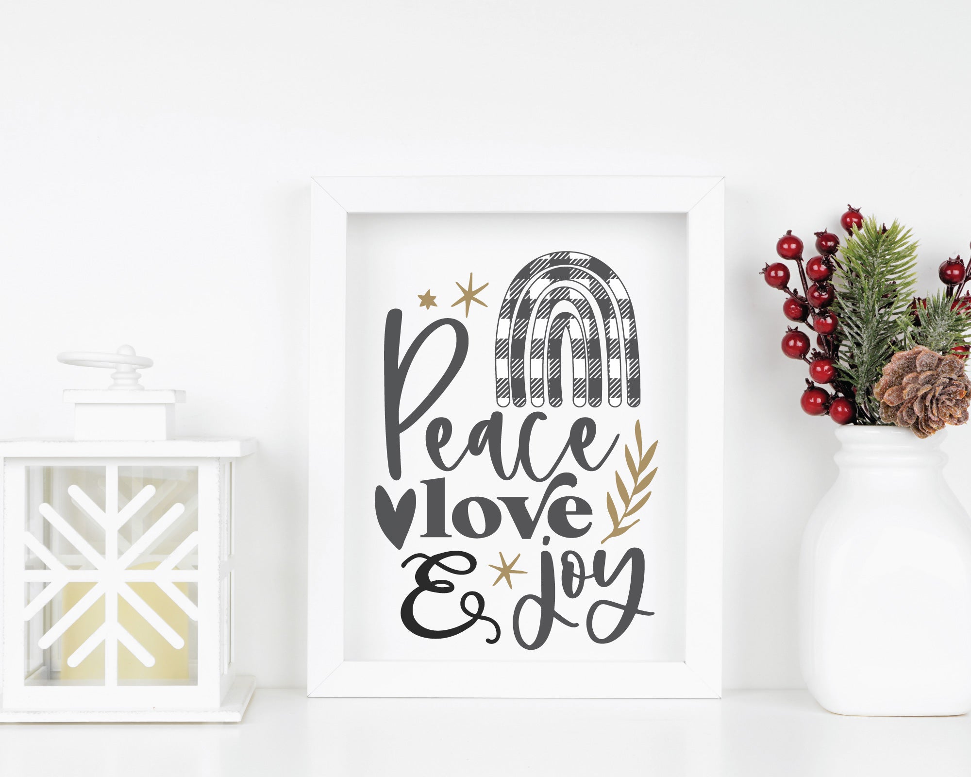 Christmas Plaid Themed SVG Bundle 8