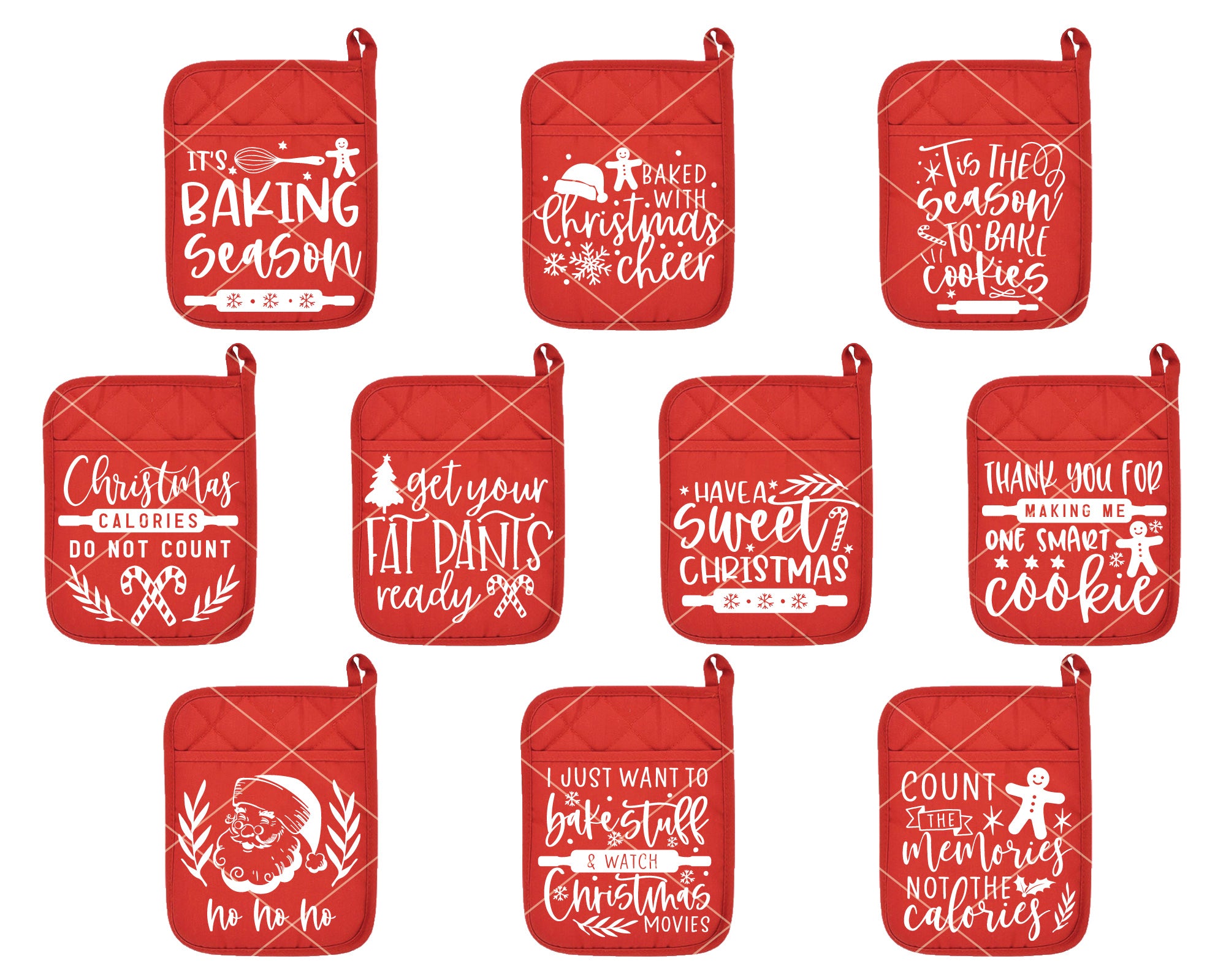 Christmas Pot Holder Making SVG Bundle 3