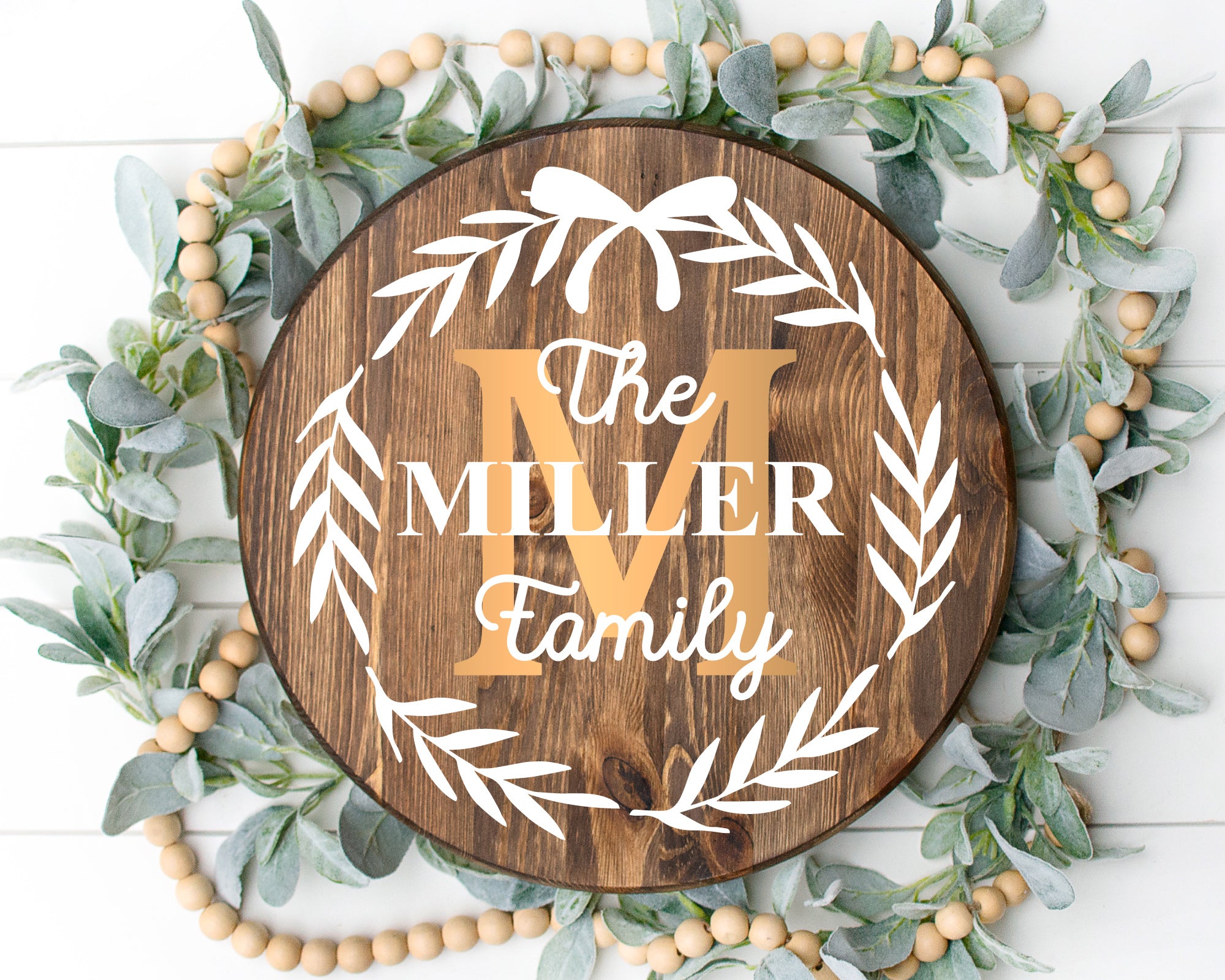 Classic Holiday Family Sign Making Monogram SVG Bundle 2