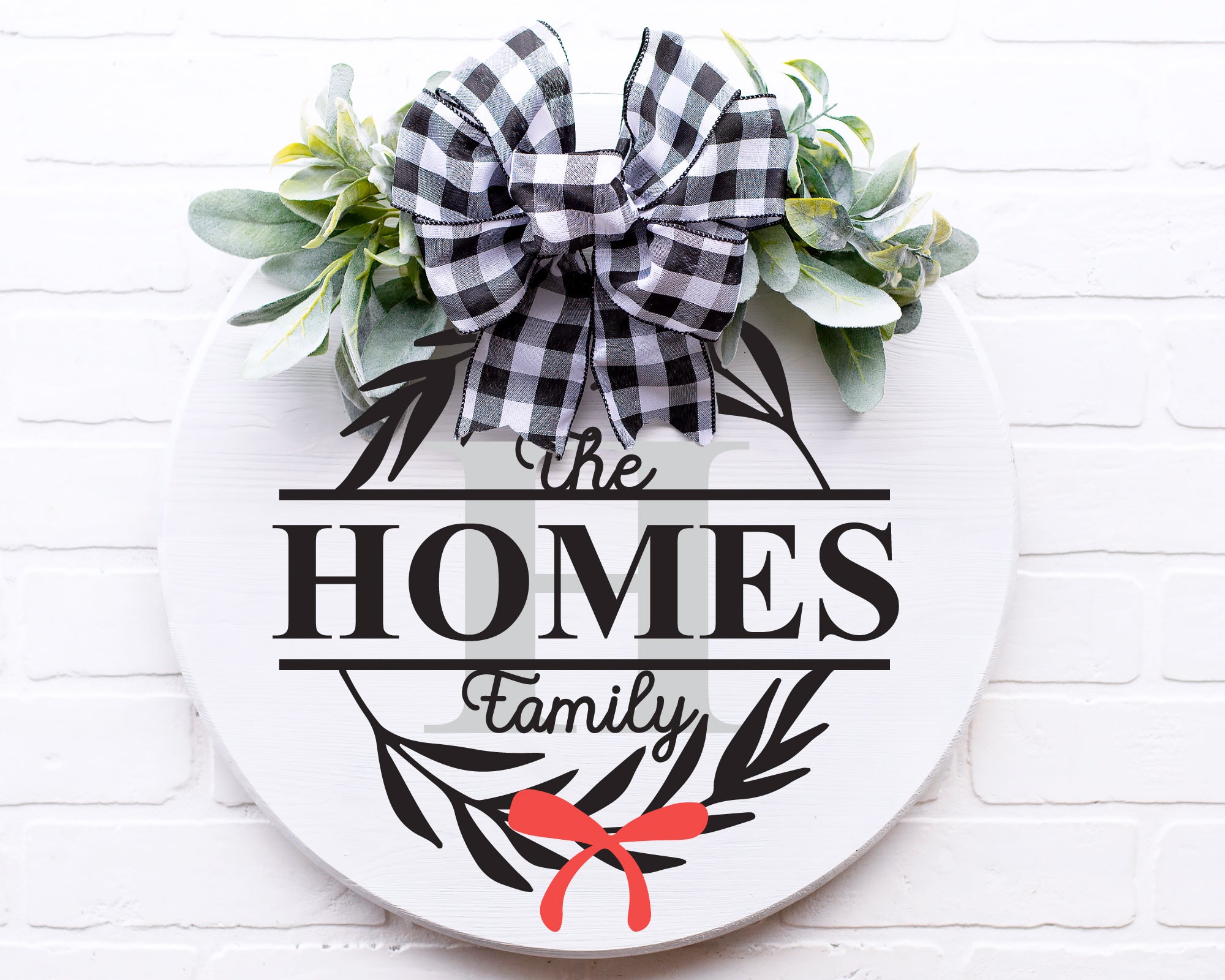 Classic Holiday Family Sign Making Monogram SVG Bundle 4