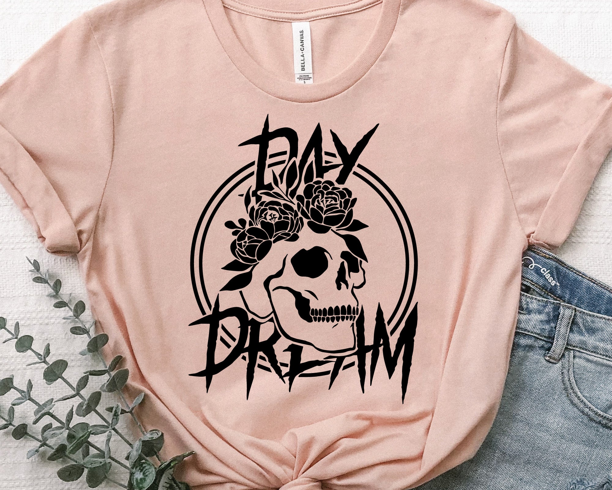 Day Dreamer Floral Skull SVG 2