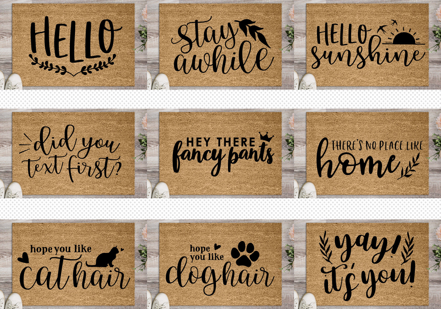 DIY Doormat SVG Bundle | 20 Pack 3