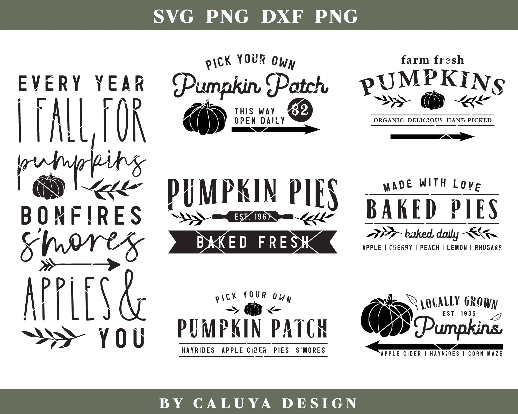 Fall Farmhouse Sign Making SVG Bundle 3