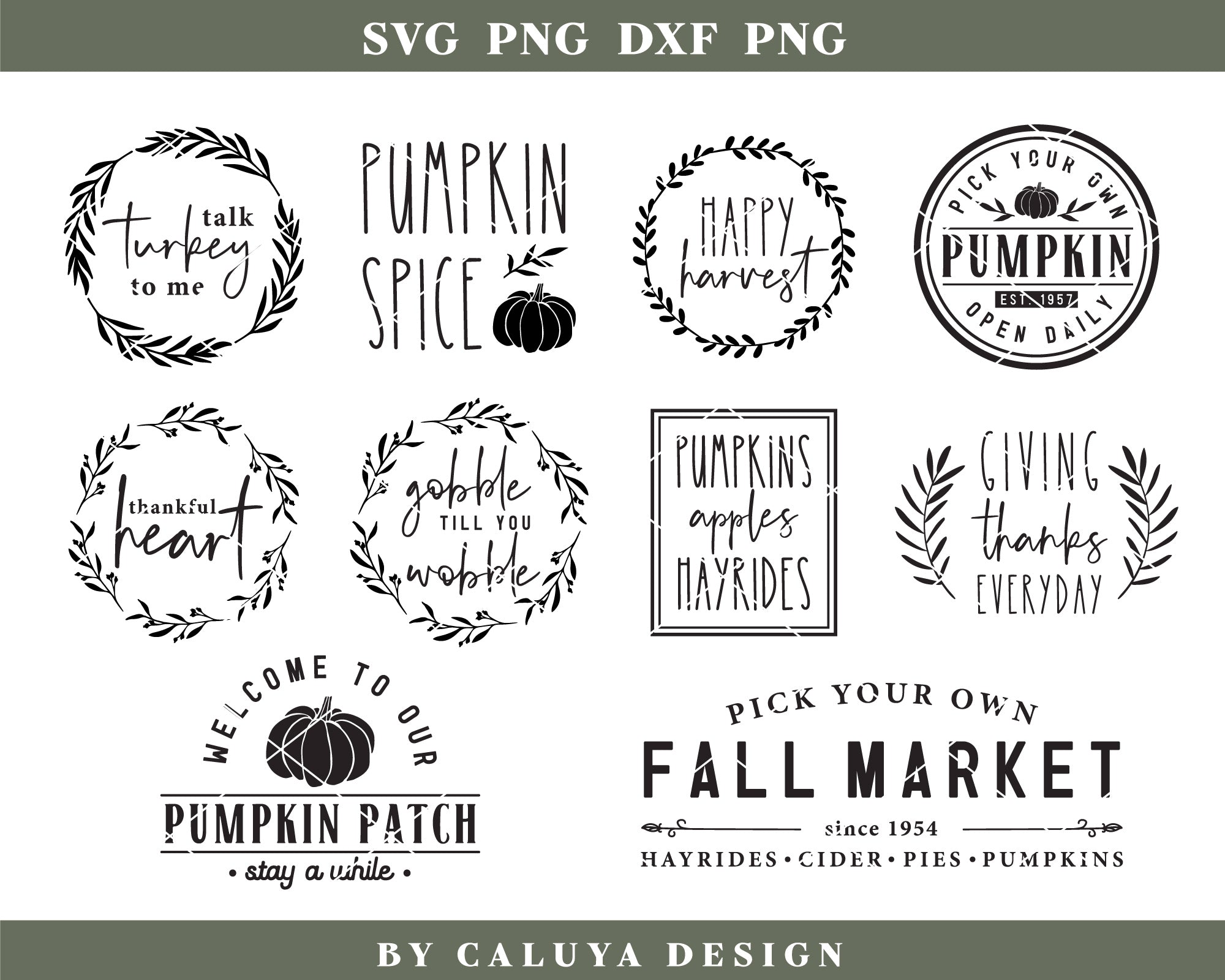 Fall Farmhouse Sign Making SVG Bundle 4