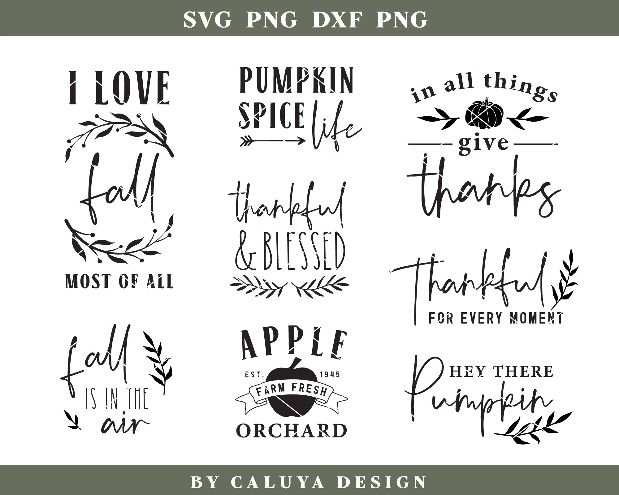 Fall Farmhouse Sign Making SVG Bundle 5
