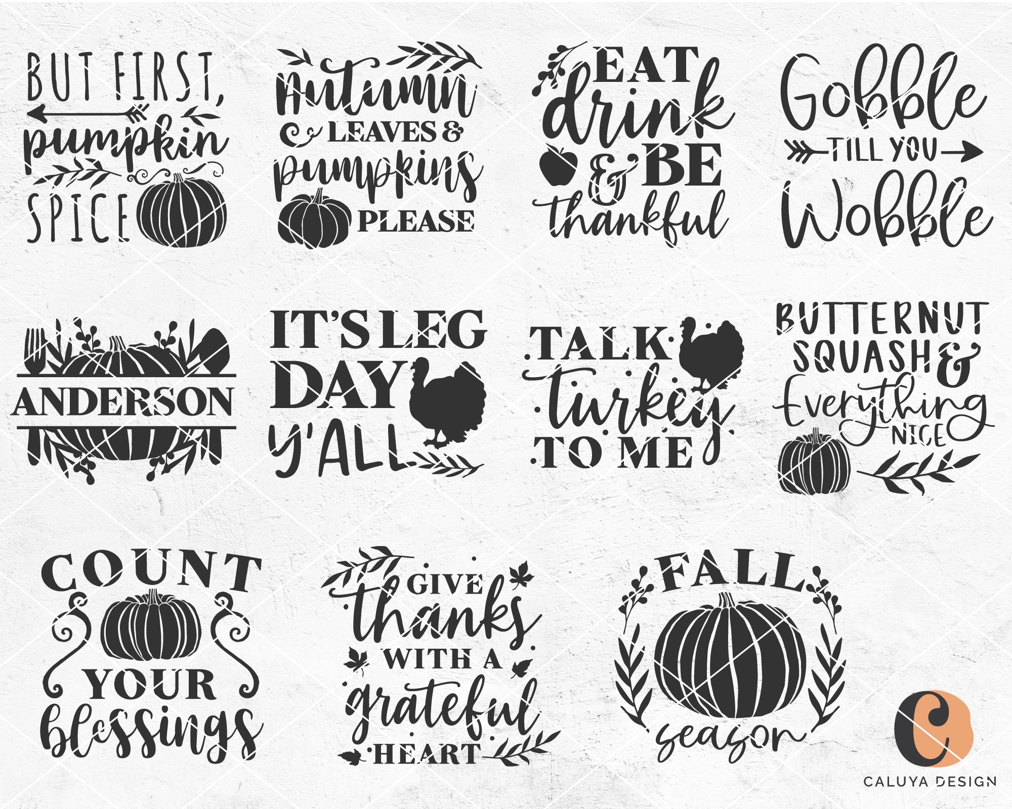 Fall Pot Holder Making SVG Bundle | 25 Pack 2