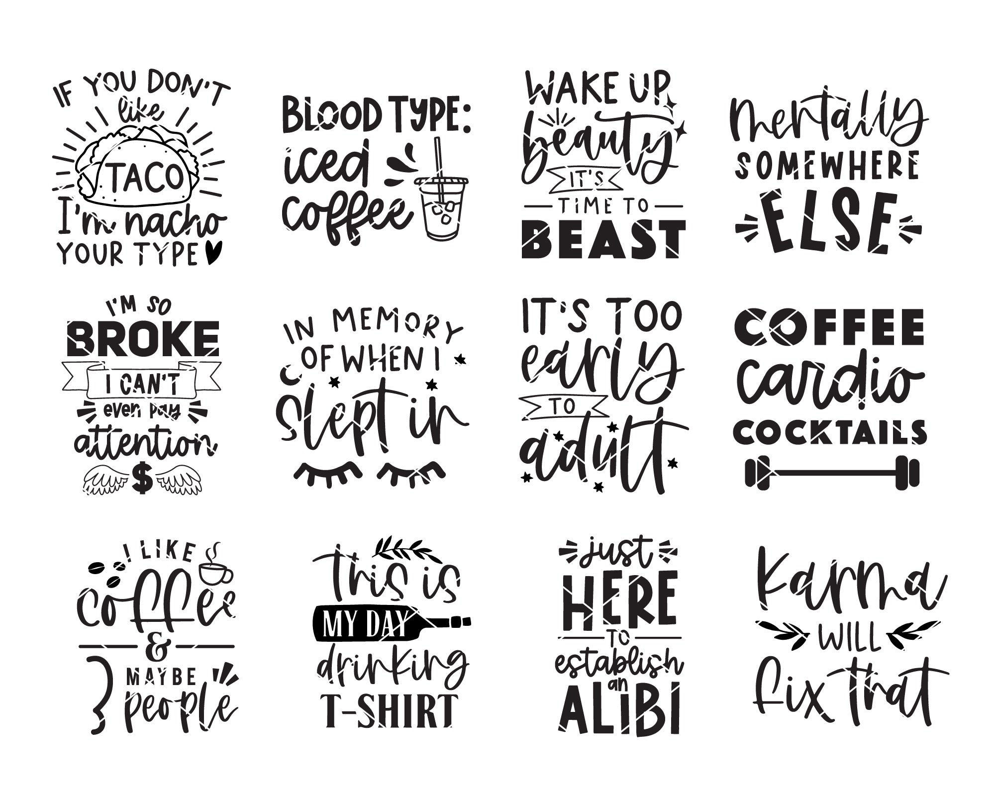 Funny Quote Ver.2 SVG Bundle 3