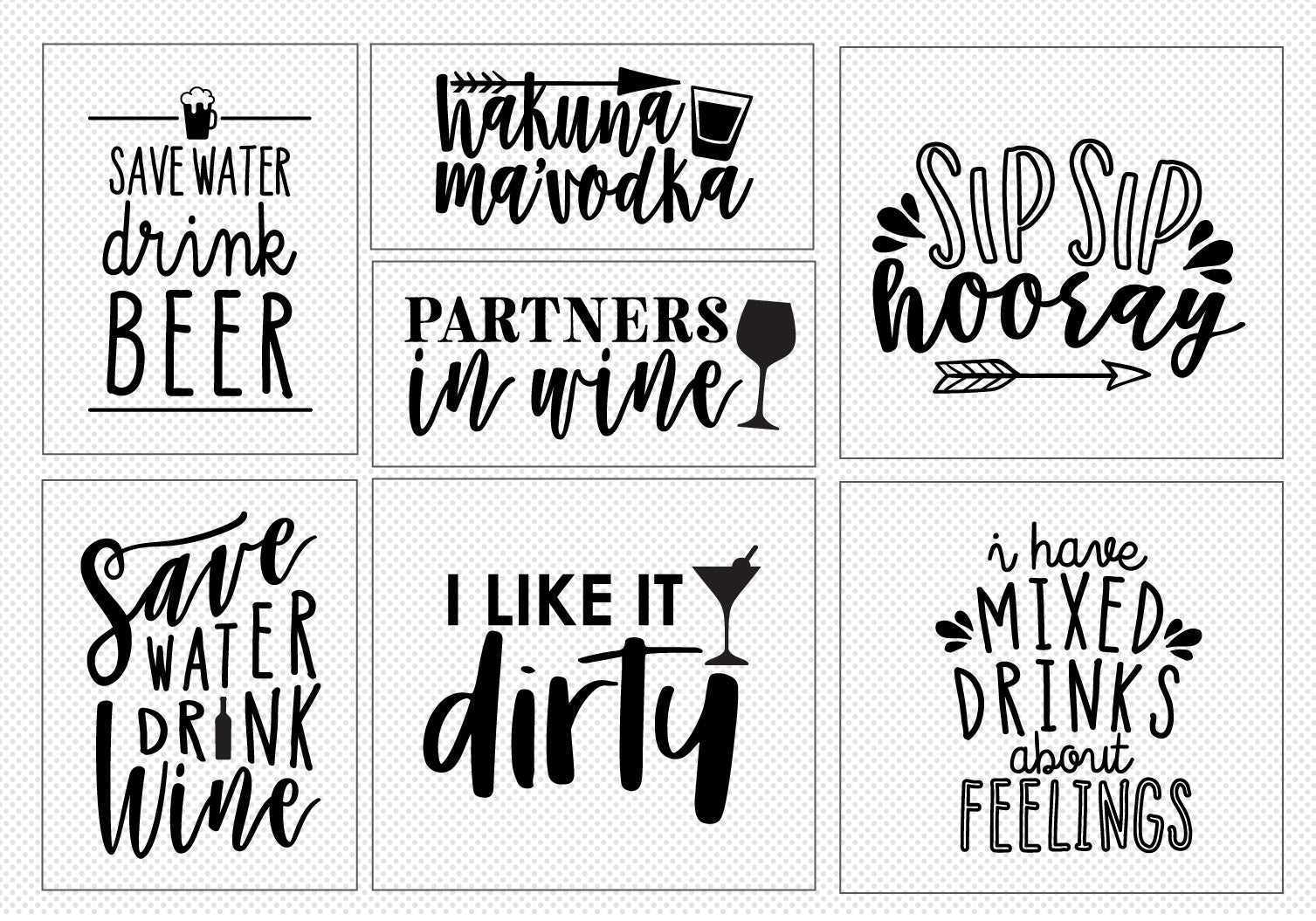 Happy Hour Quote SVG Bundle | 20 Pack 3