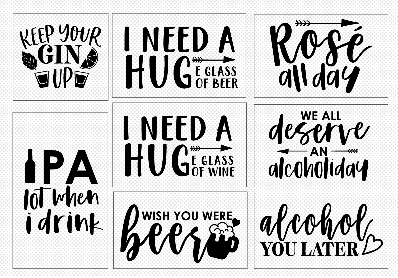 Happy Hour Quote SVG Bundle | 20 Pack 4