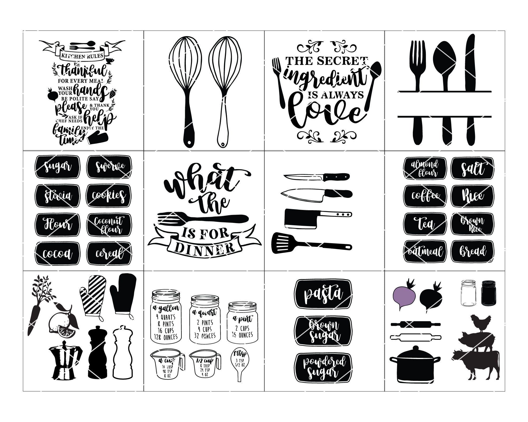 Happy Kitchen SVG Bundle 3