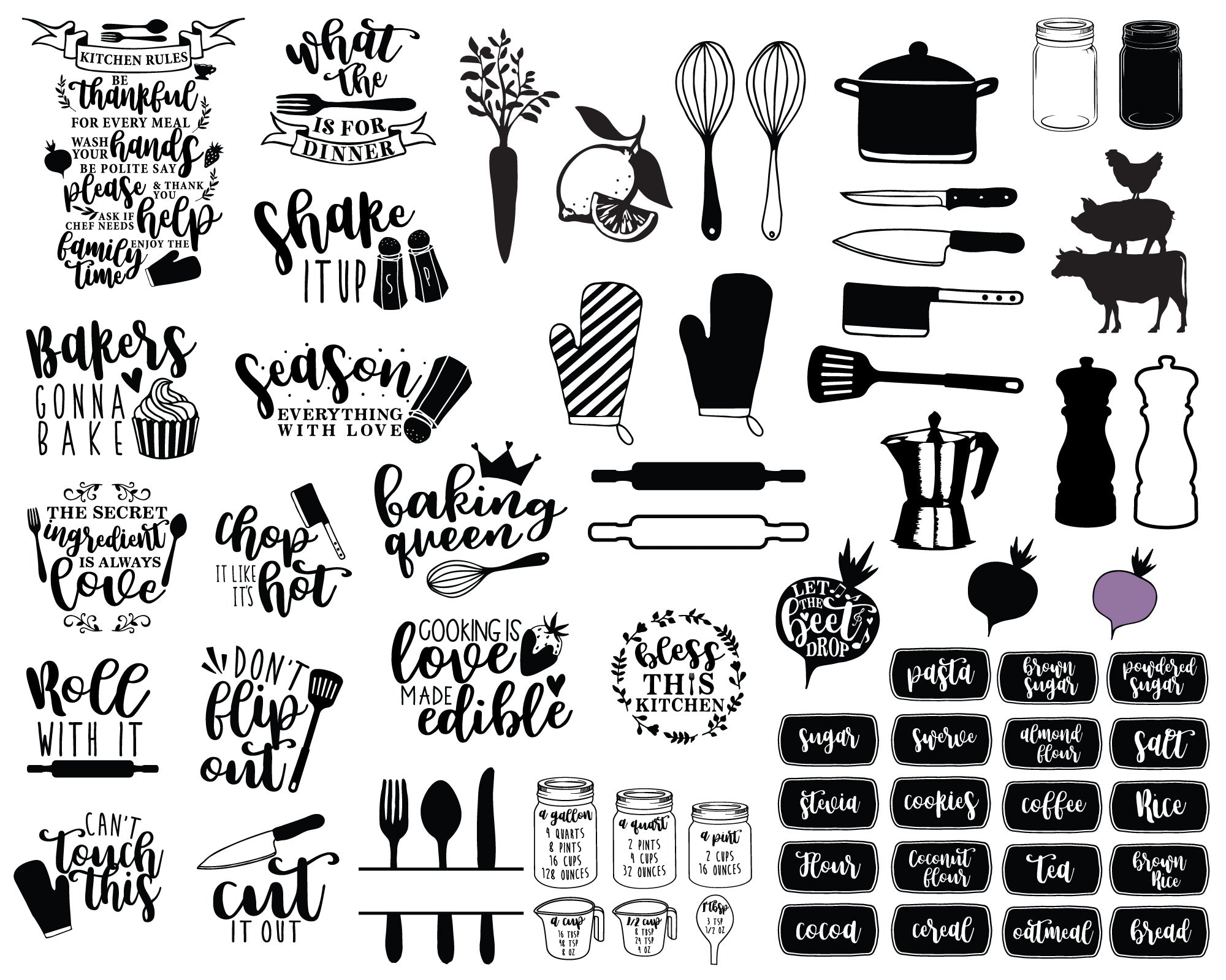 Happy Kitchen SVG Bundle 4