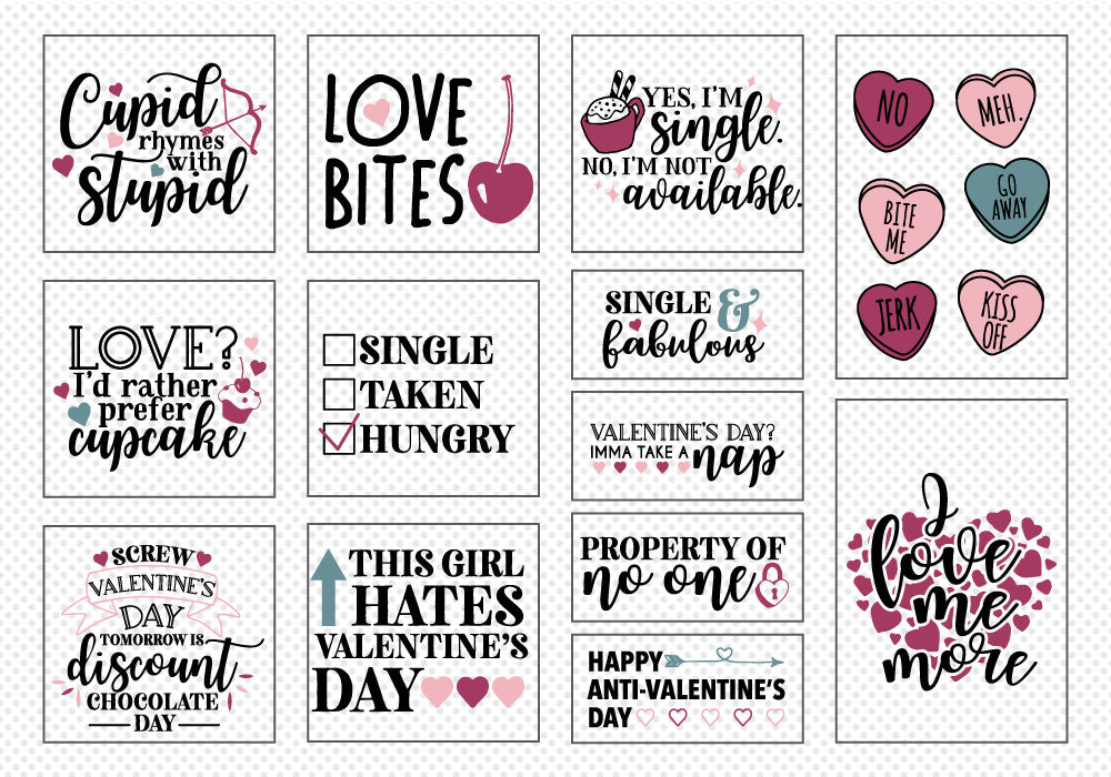 I Hate Valentine's Day SVG Bundle | 25 Pack 3