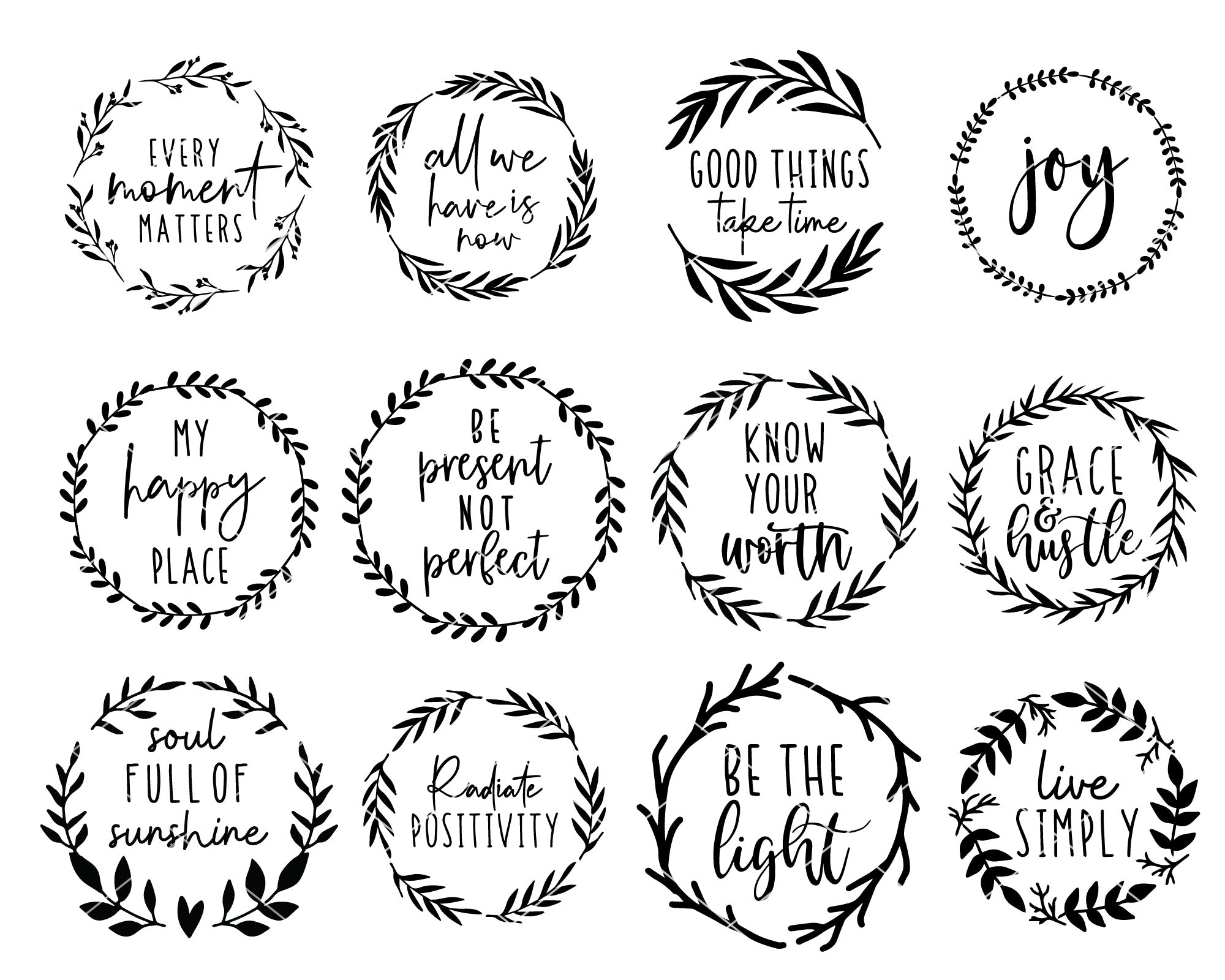 Inspirational Quote SVG Bundle | 30 Pack 6