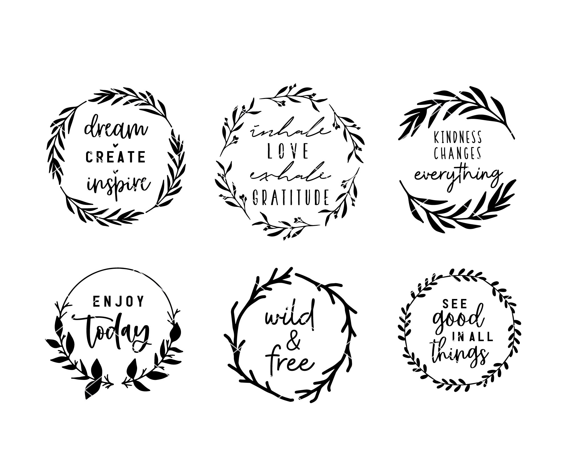 Inspirational Quote SVG Bundle | 30 Pack 7