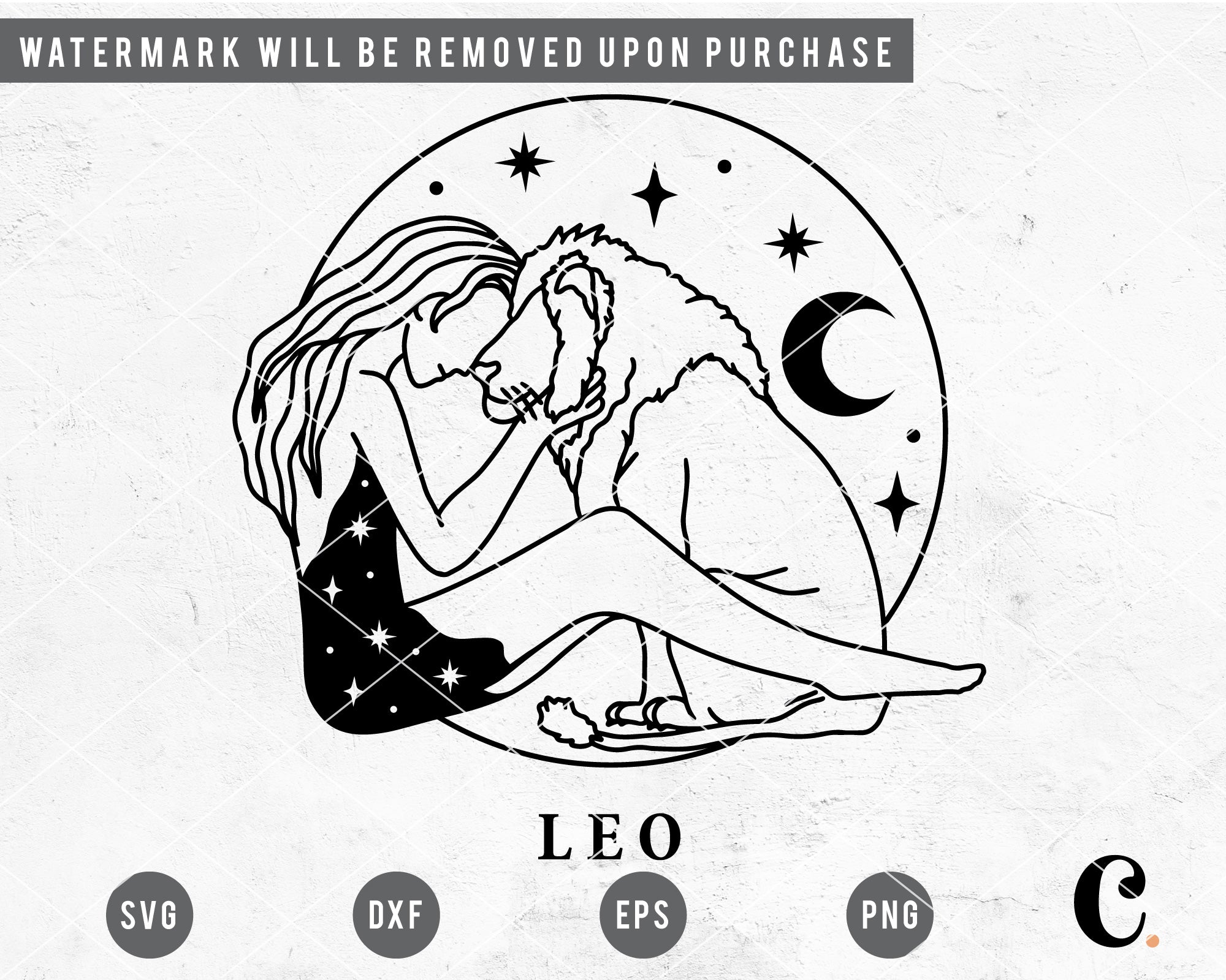 Leo Goddess SVG