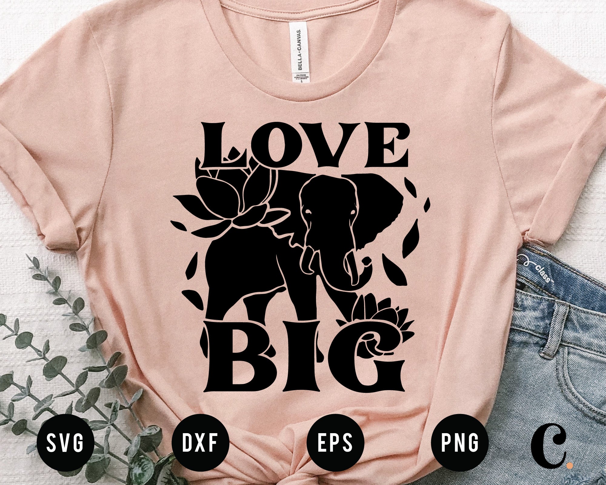 Love Big Elephant SVG 3