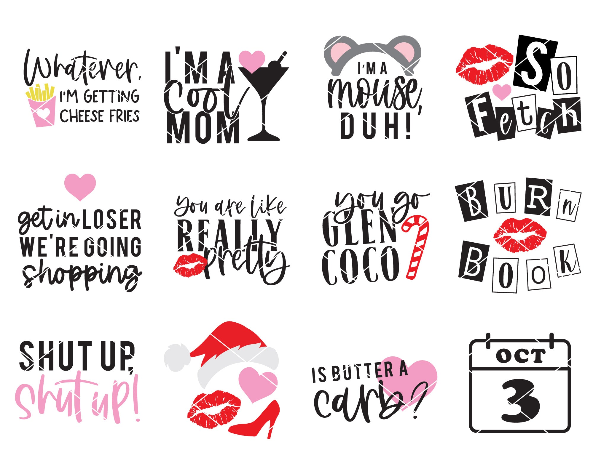 Mean Girls Inspired SVG Bundle | 25 Pack 2