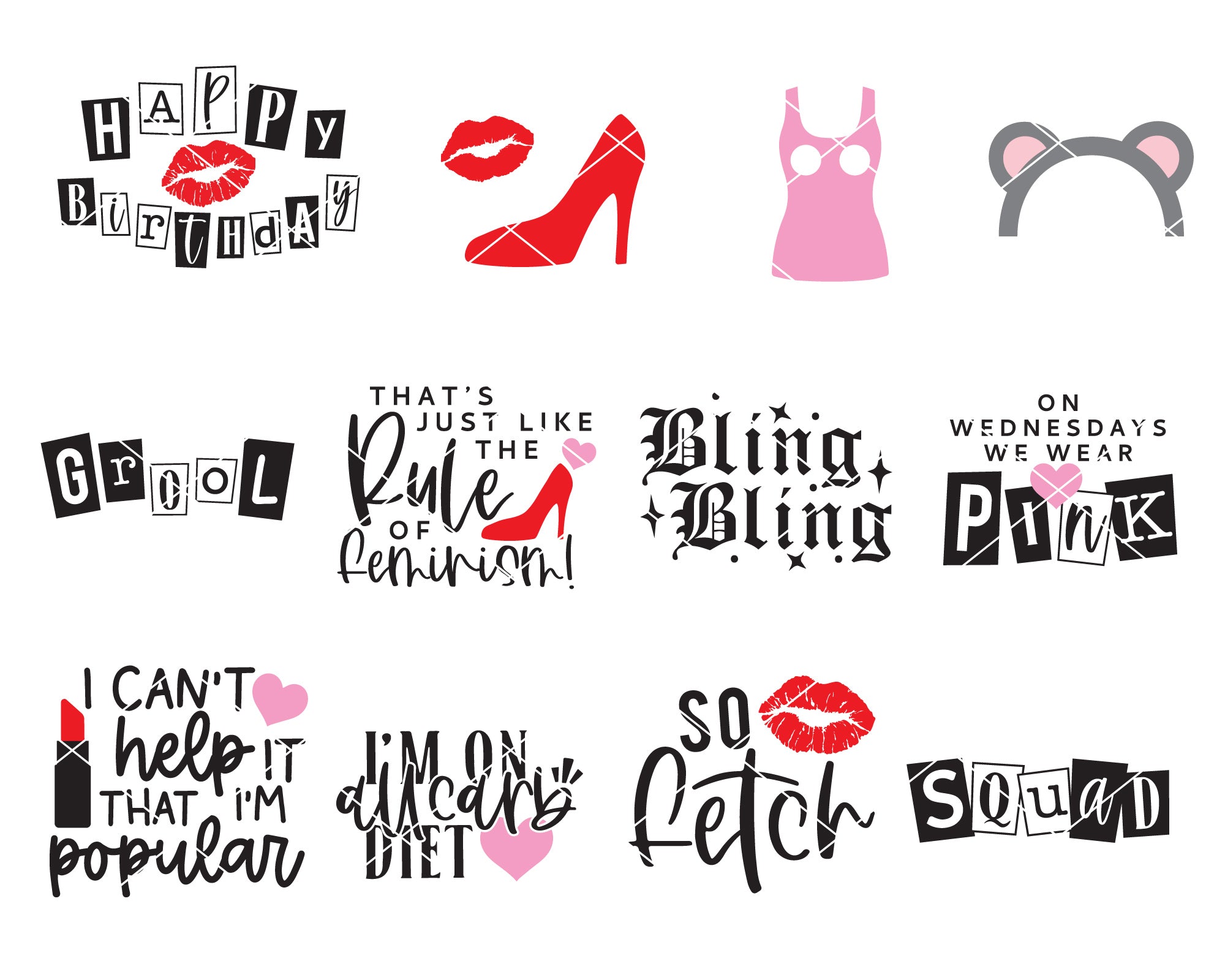 Mean Girls Inspired SVG Bundle | 25 Pack 3