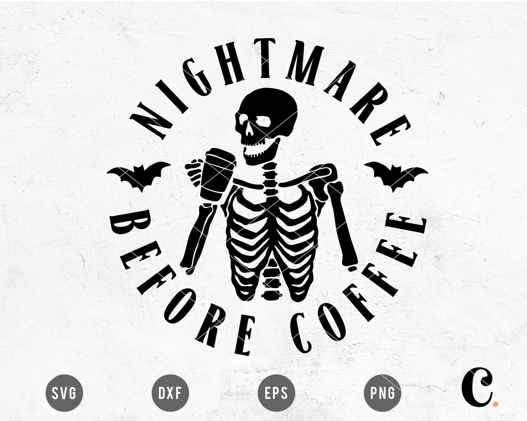 Nightmare Before Coffee SVG