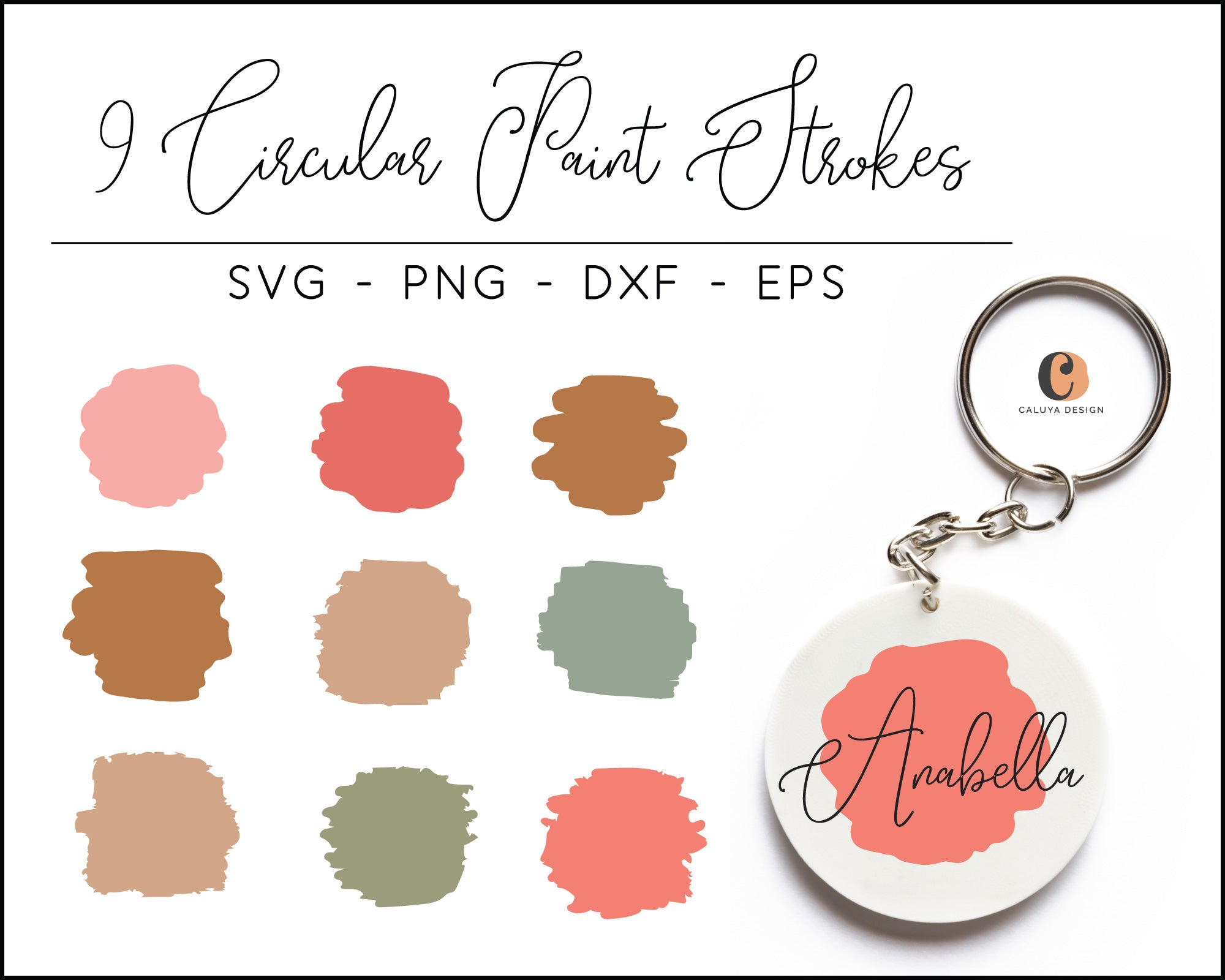 Paint Brush Background SVG Bundle