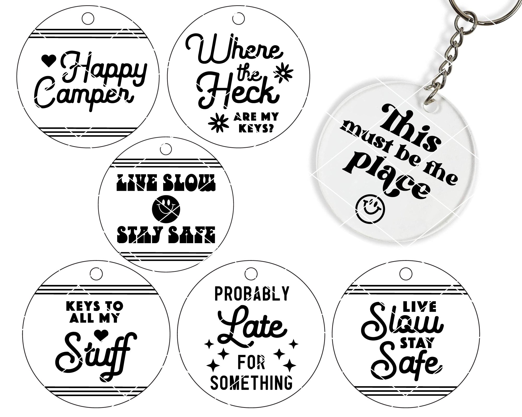 Quote for Key chain Making SVG Mini Bundle 2