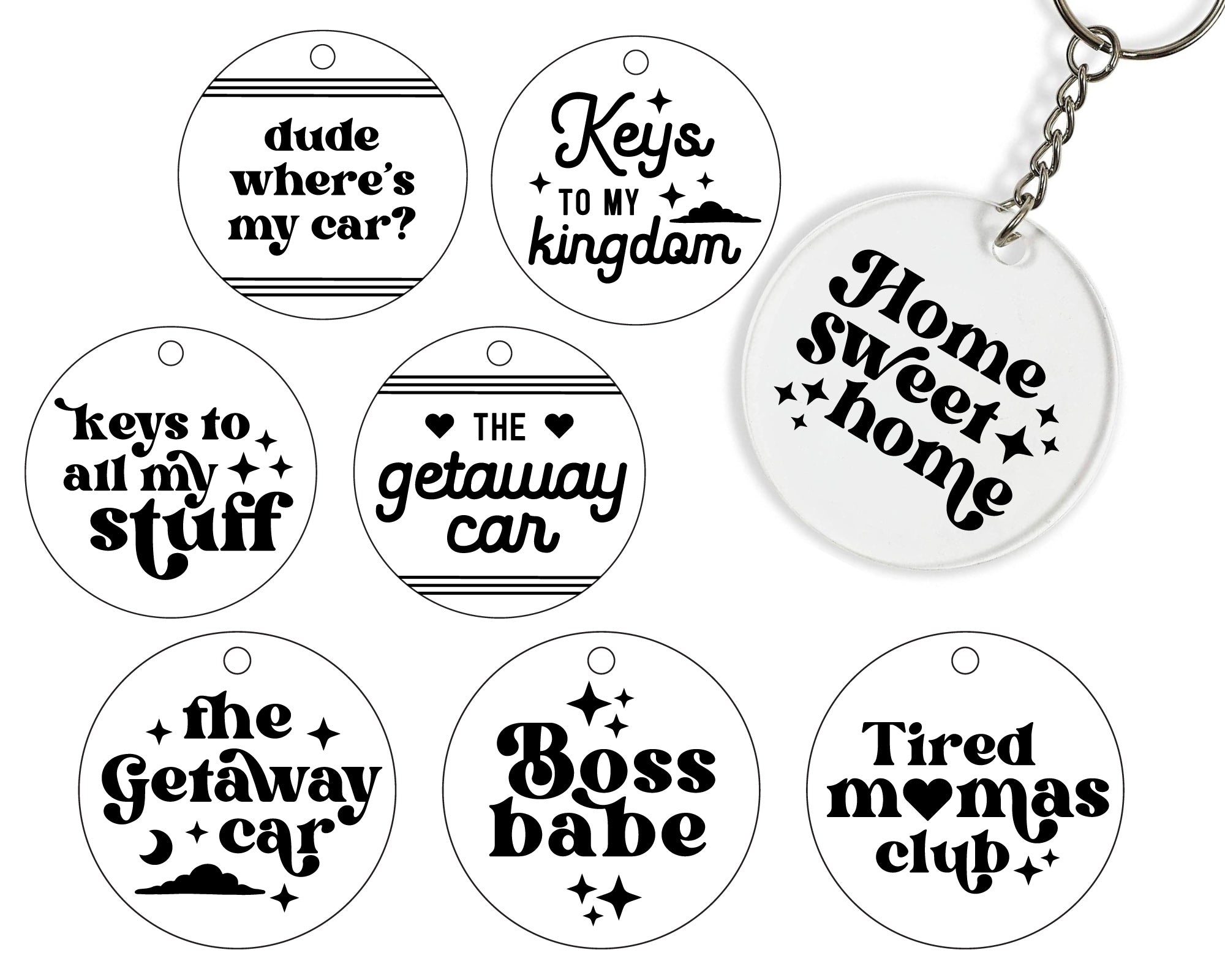 Quote for Key chain Making SVG Mini Bundle 3