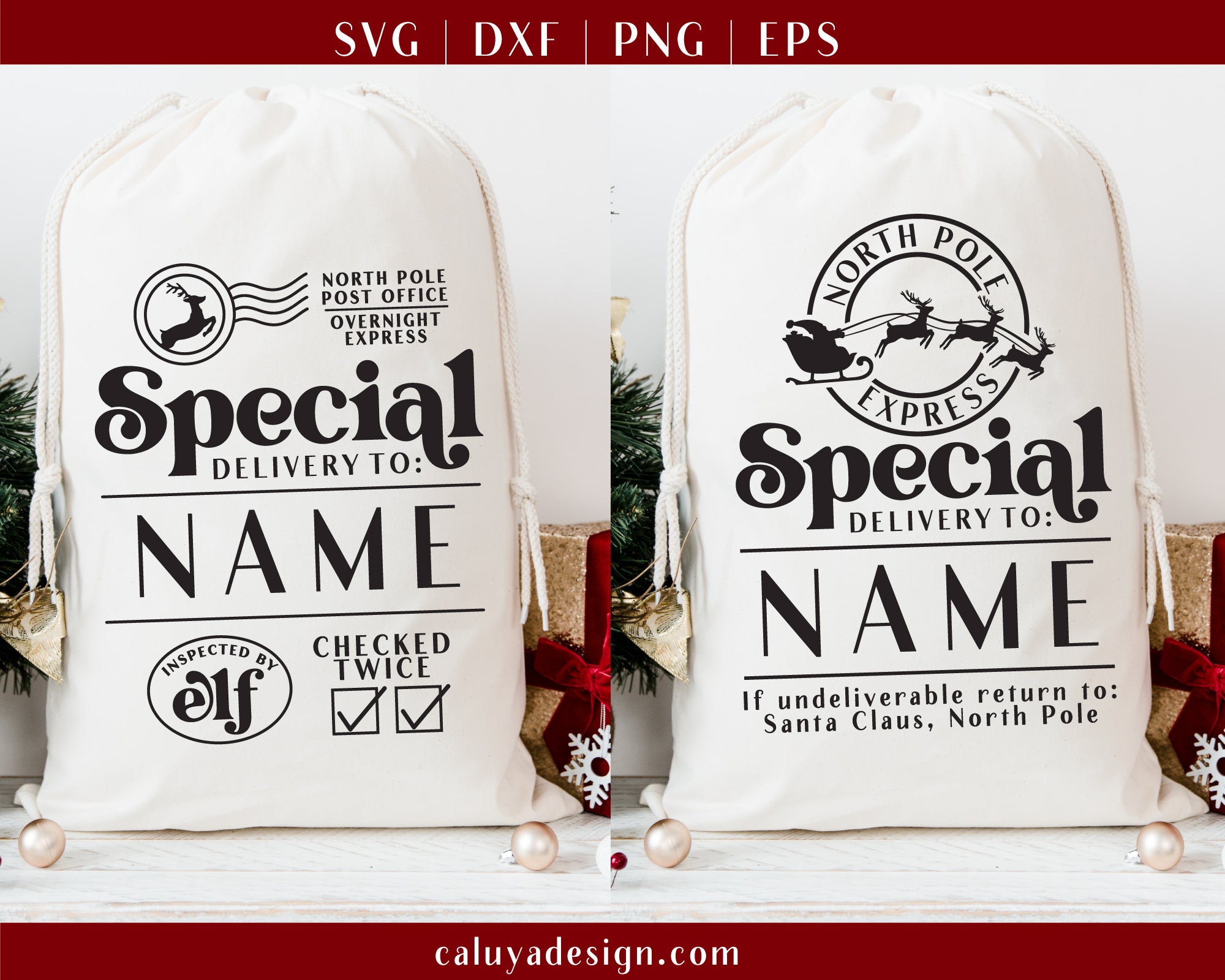 Santa Sack Making SVG Mini Bundle | Vintage Version 4