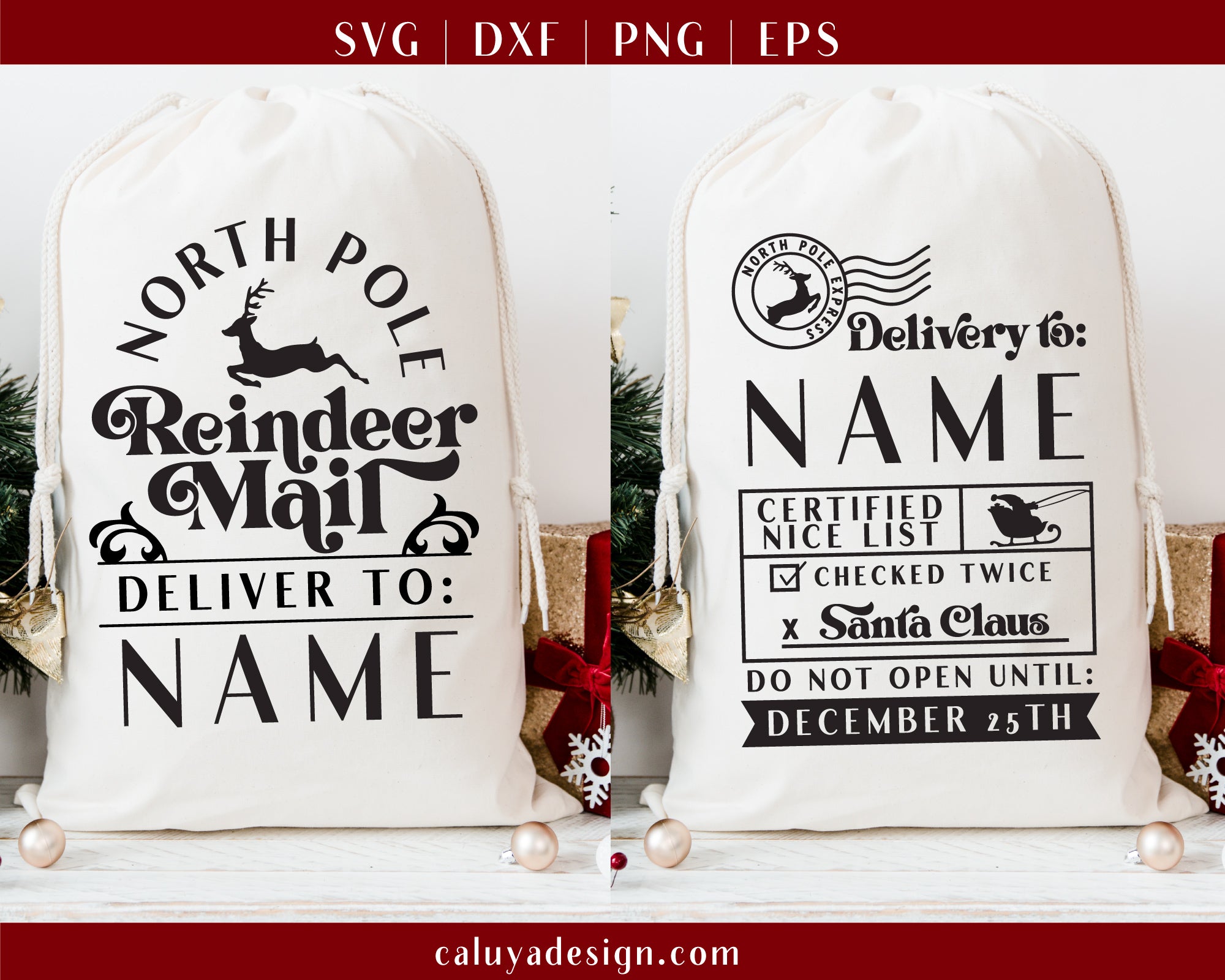 Santa Sack Making SVG Mini Bundle | Vintage Version 5