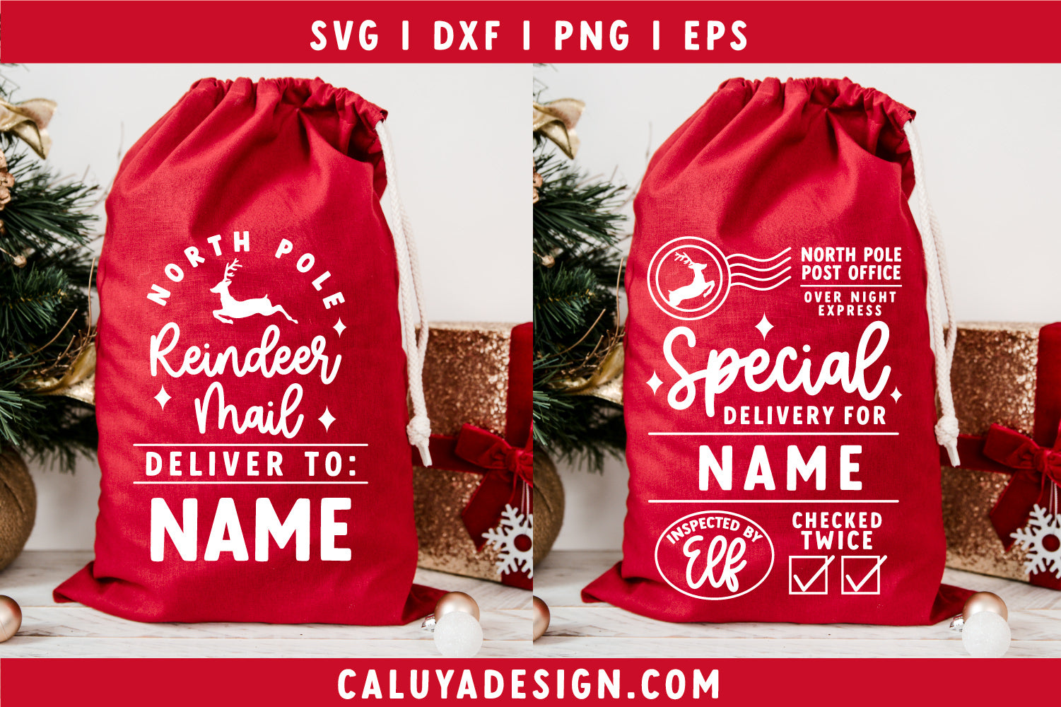 Santa Sack Making SVG Mini Bundle | Thick Font Version 3