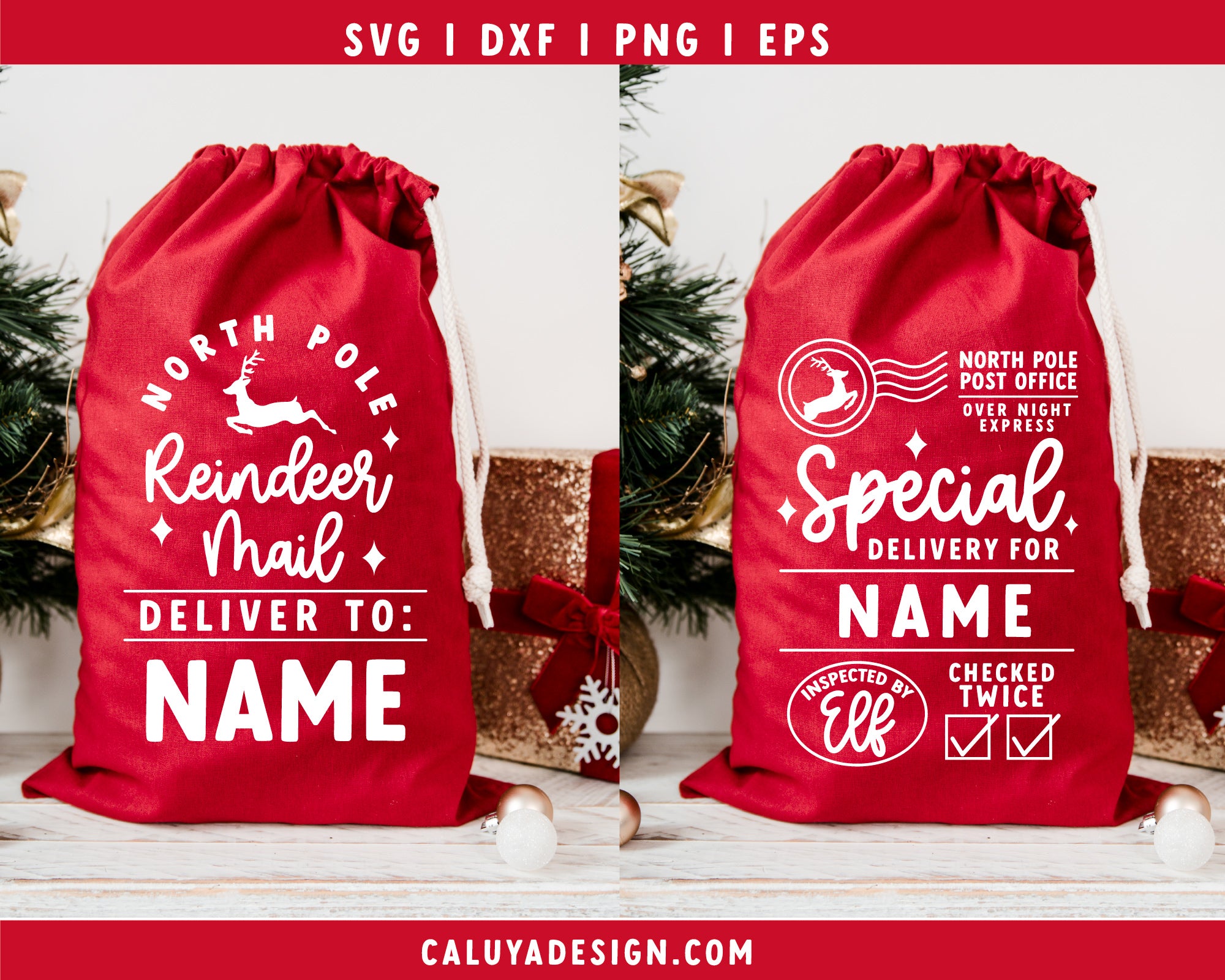Santa Sack Making SVG Mini Bundle | Thick Font Version 4