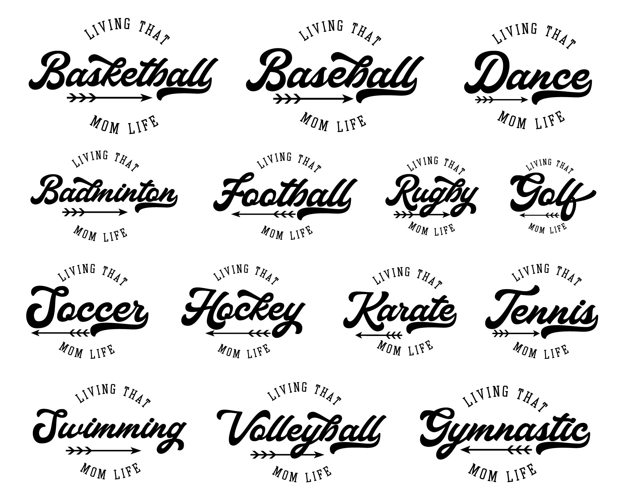 Sport Mom T-shirt Making SVG Bundle 3