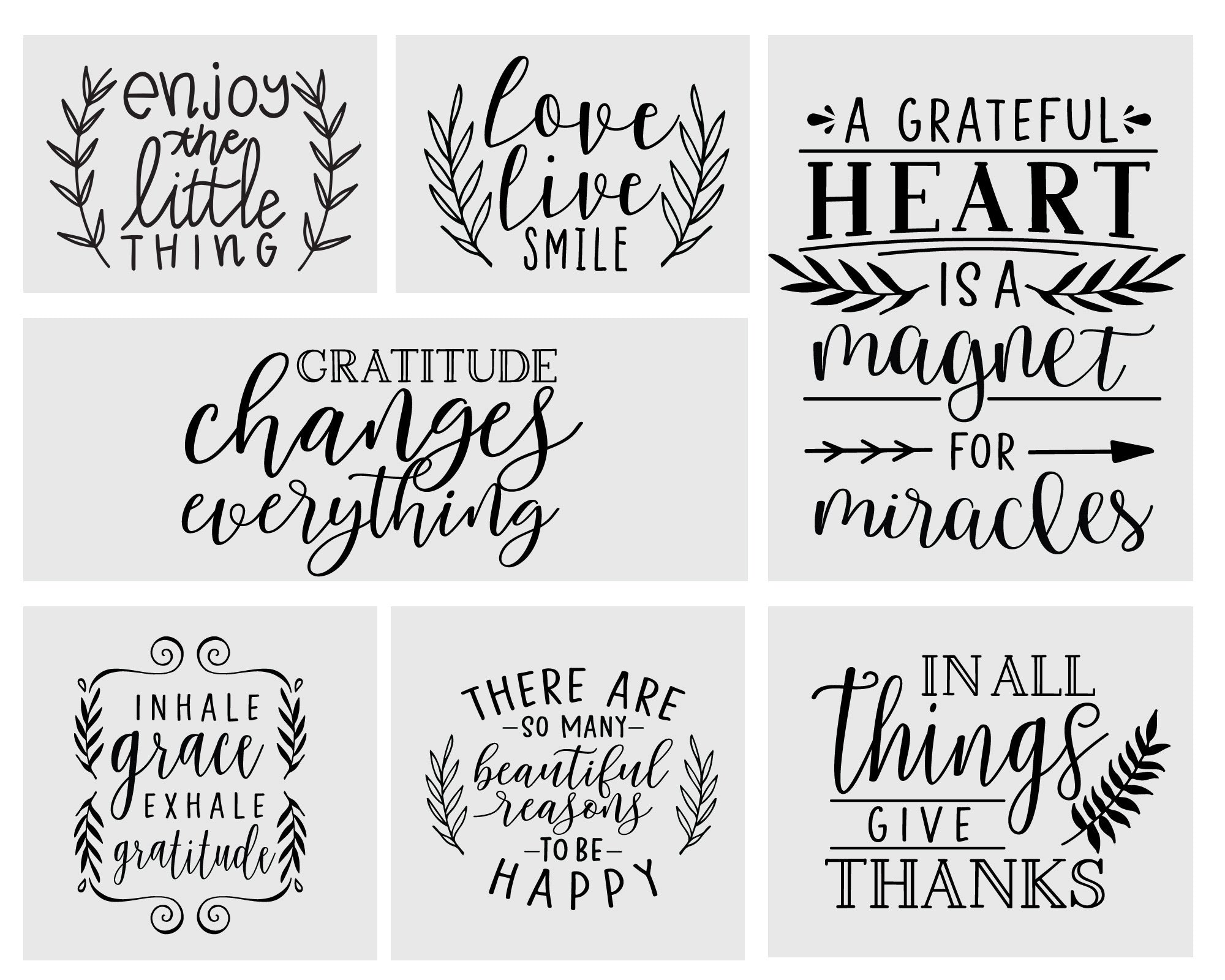 Thankful Quote SVG Bundle | 15 Pack 2