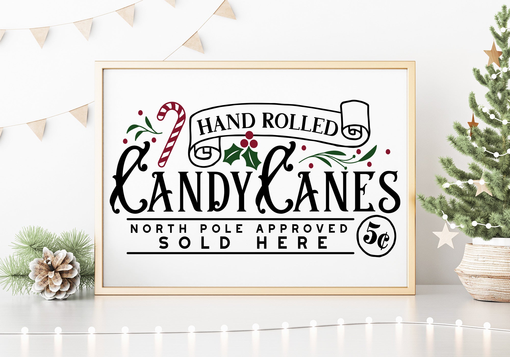 Vintage Christmas Sign Making SVG Bundle | 20 Pack 6
