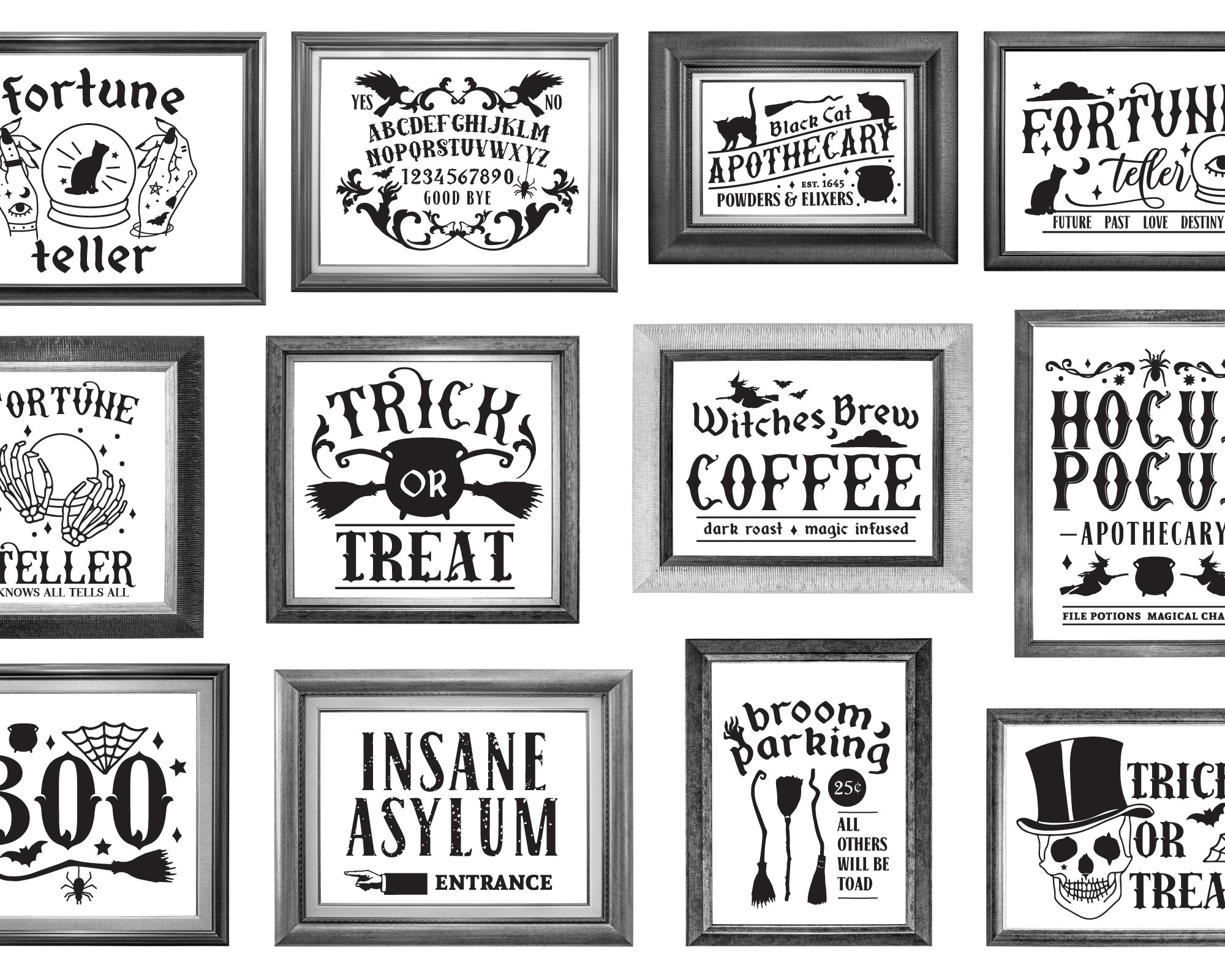 Vintage Halloween Sign Making SVG Bundle 5