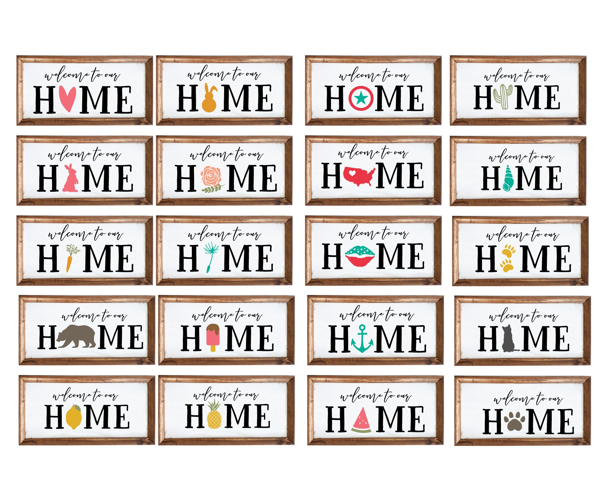 Welcome Home Sign Making SVG Bundle 2