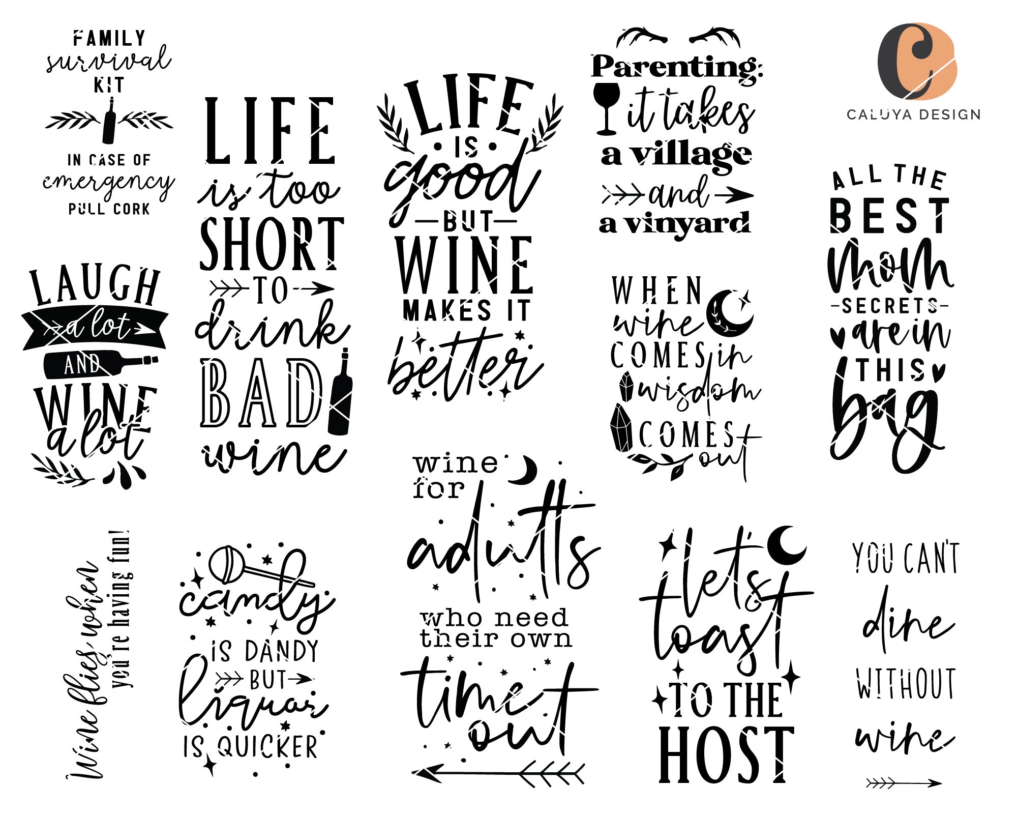 Wine Gift Bag Making SVG Bundle 4