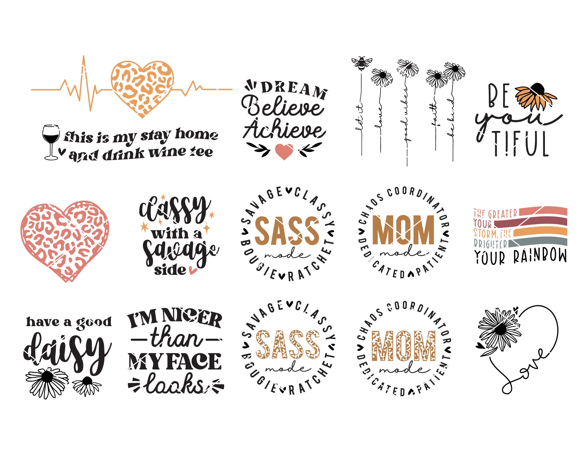 Woman T-Shirt Making SVG Bundle 3